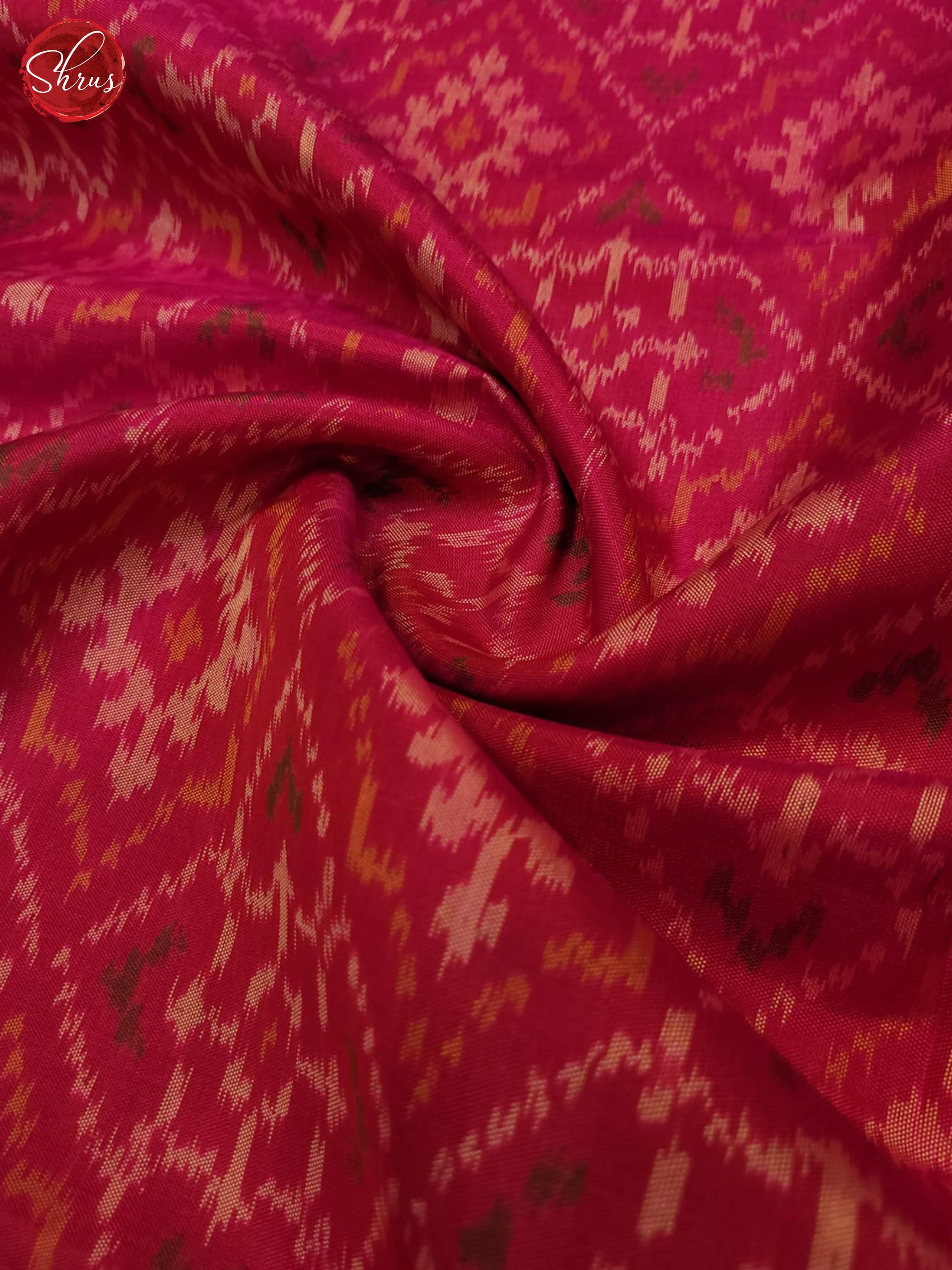 pink(Single Tone)- Ikkat Silk Saree - Shop on ShrusEternity.com