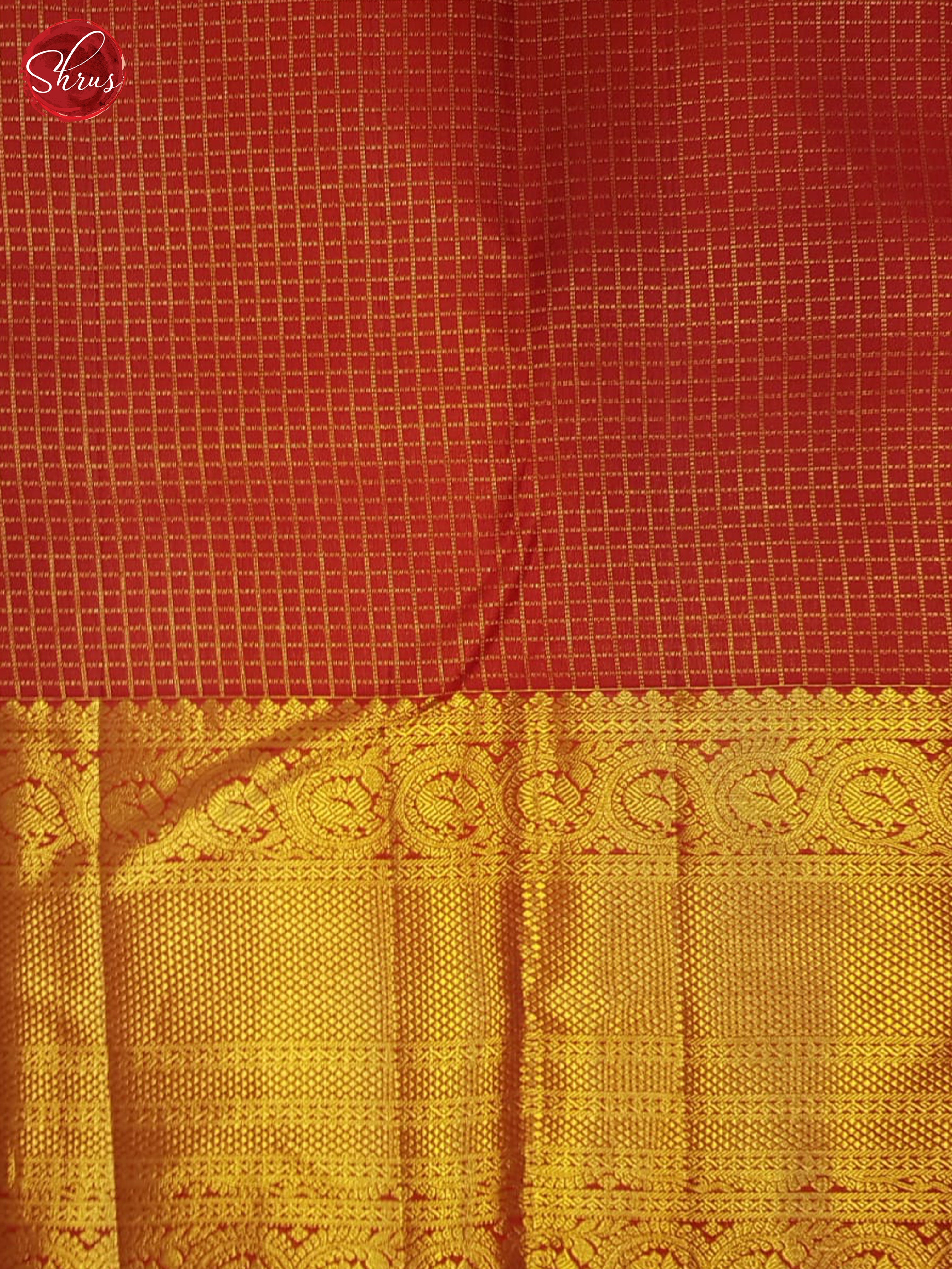 Onion Pink & Red - Kanchipuram Silk Saree - Shop on ShrusEternity.com