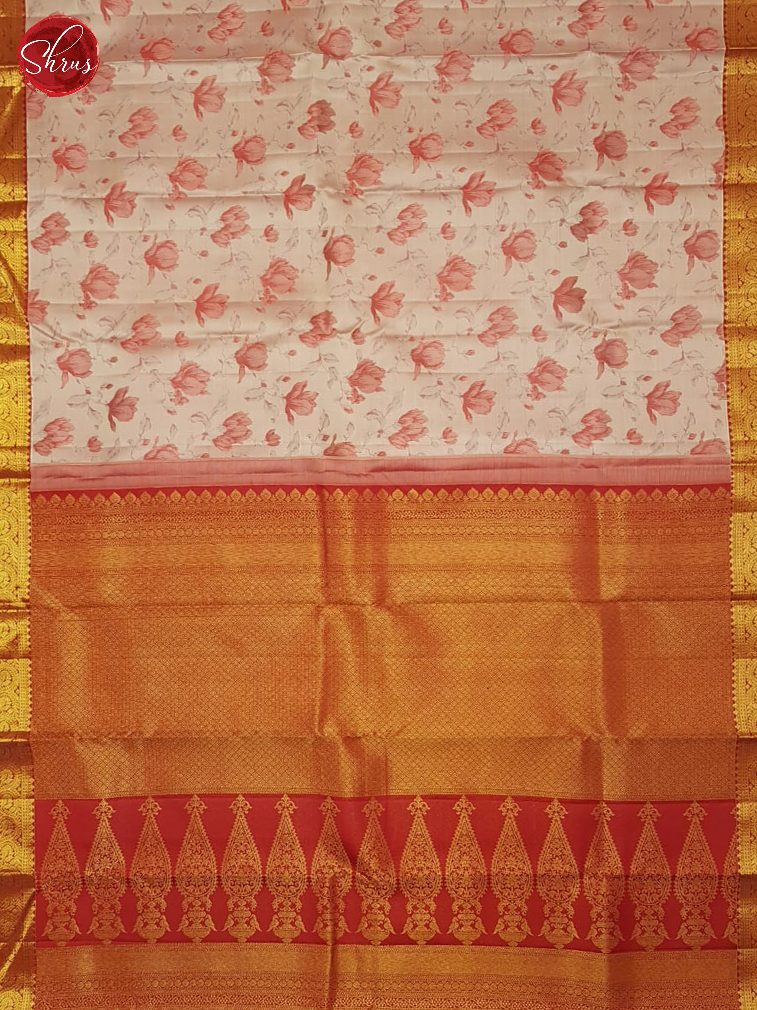 Onion Pink & Red - Kanchipuram Silk Saree - Shop on ShrusEternity.com