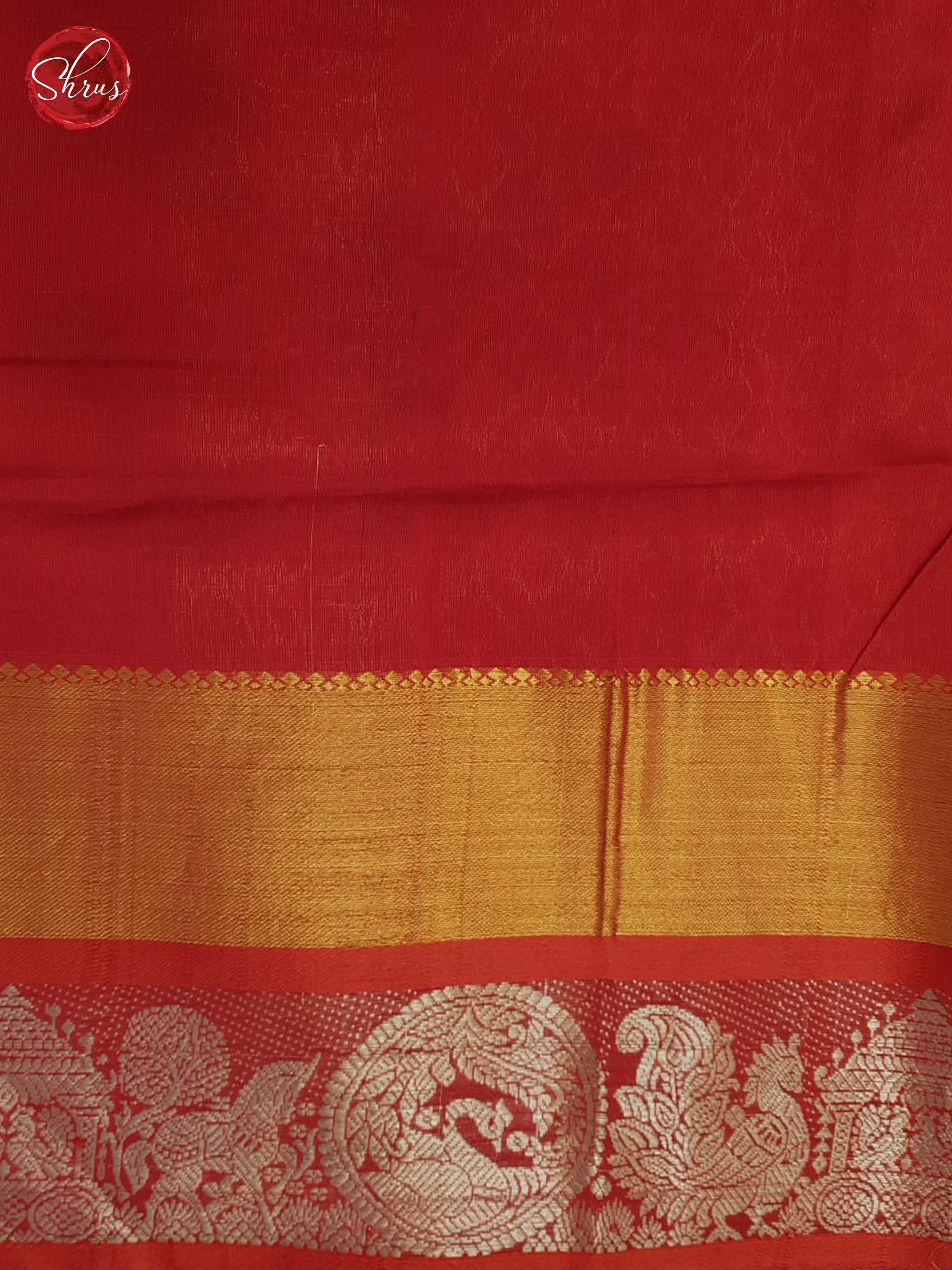 Blue And Red- Silk cotton Saree - Shop on ShrusEternity.com