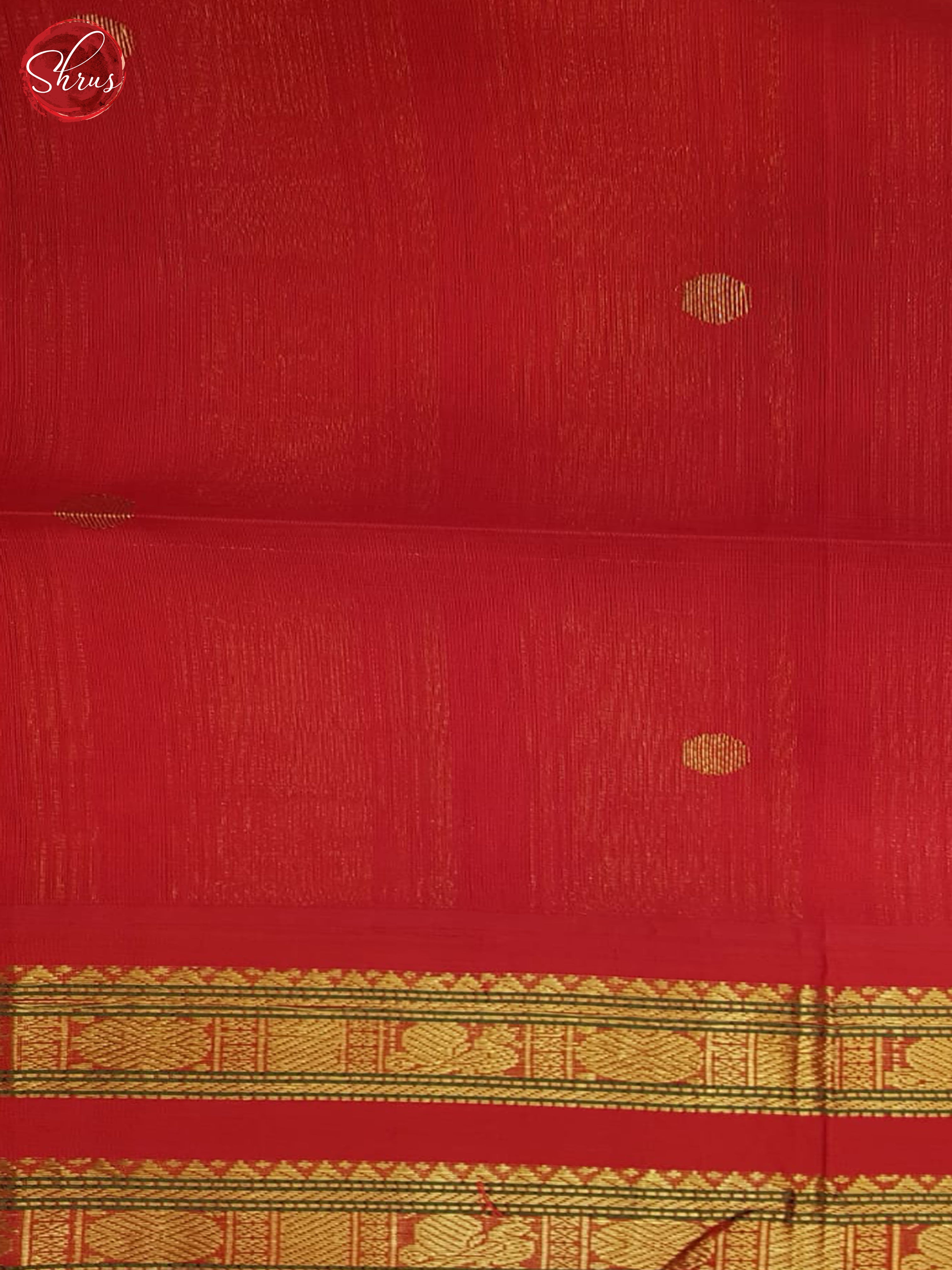 Yellow And Red- Gadwal Silk Cotton - Shop on ShrusEternity.com