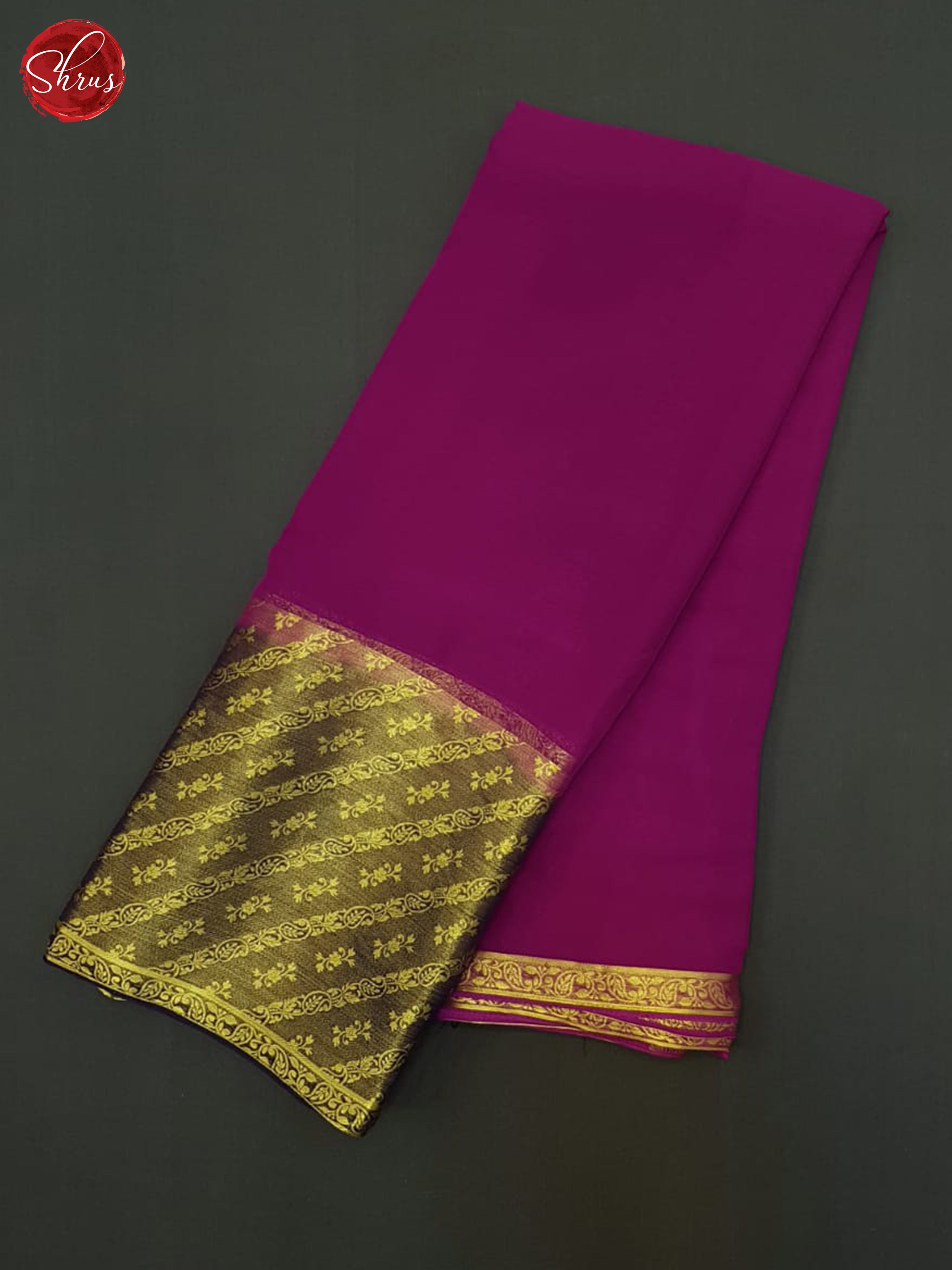 BES31515  - Semi Mysore Silk Saree - Shop on ShrusEternity.com