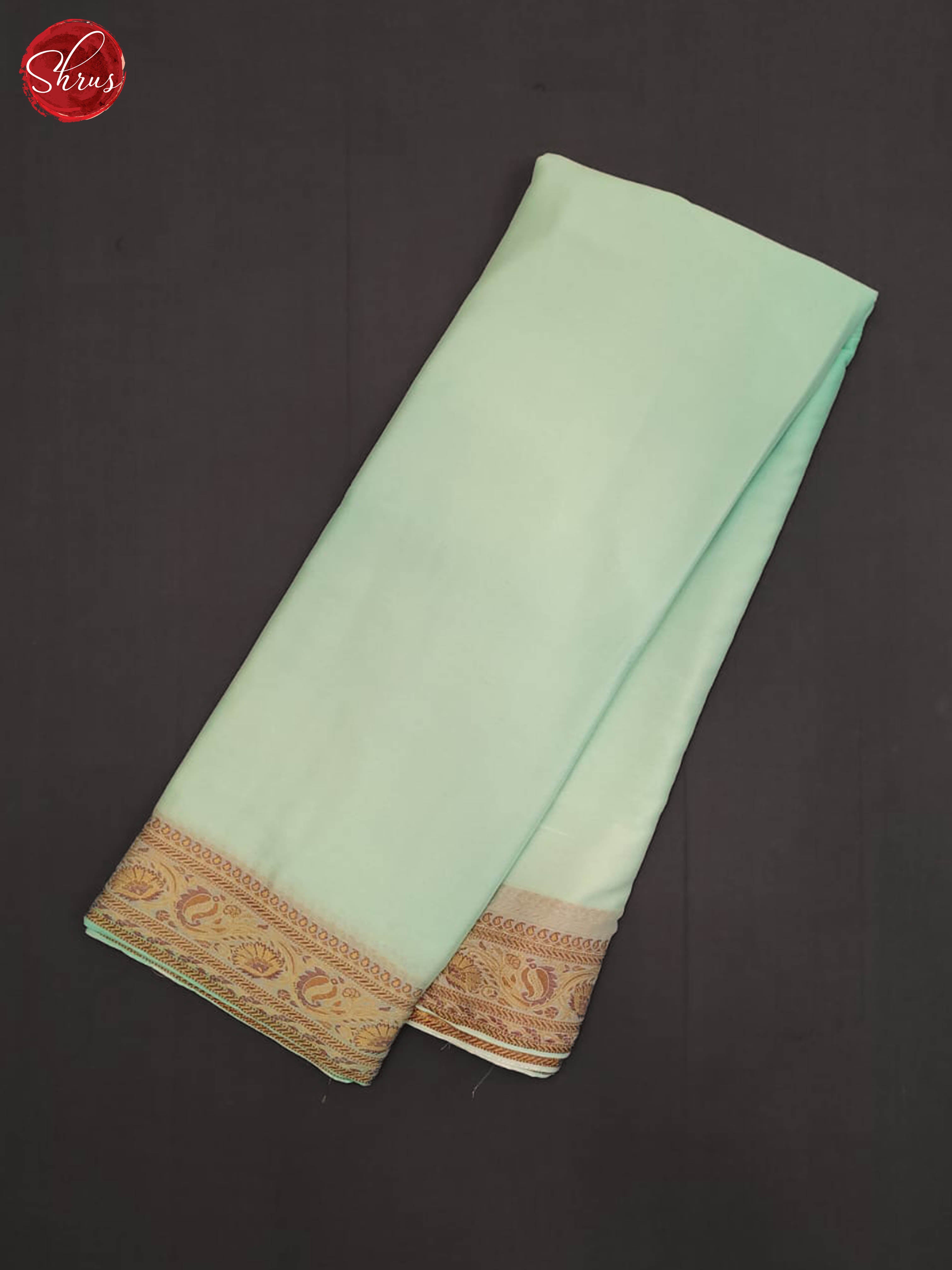 Ice Green(Single Tone)- Semi Mysore Silk Saree - Shop on ShrusEternity.com