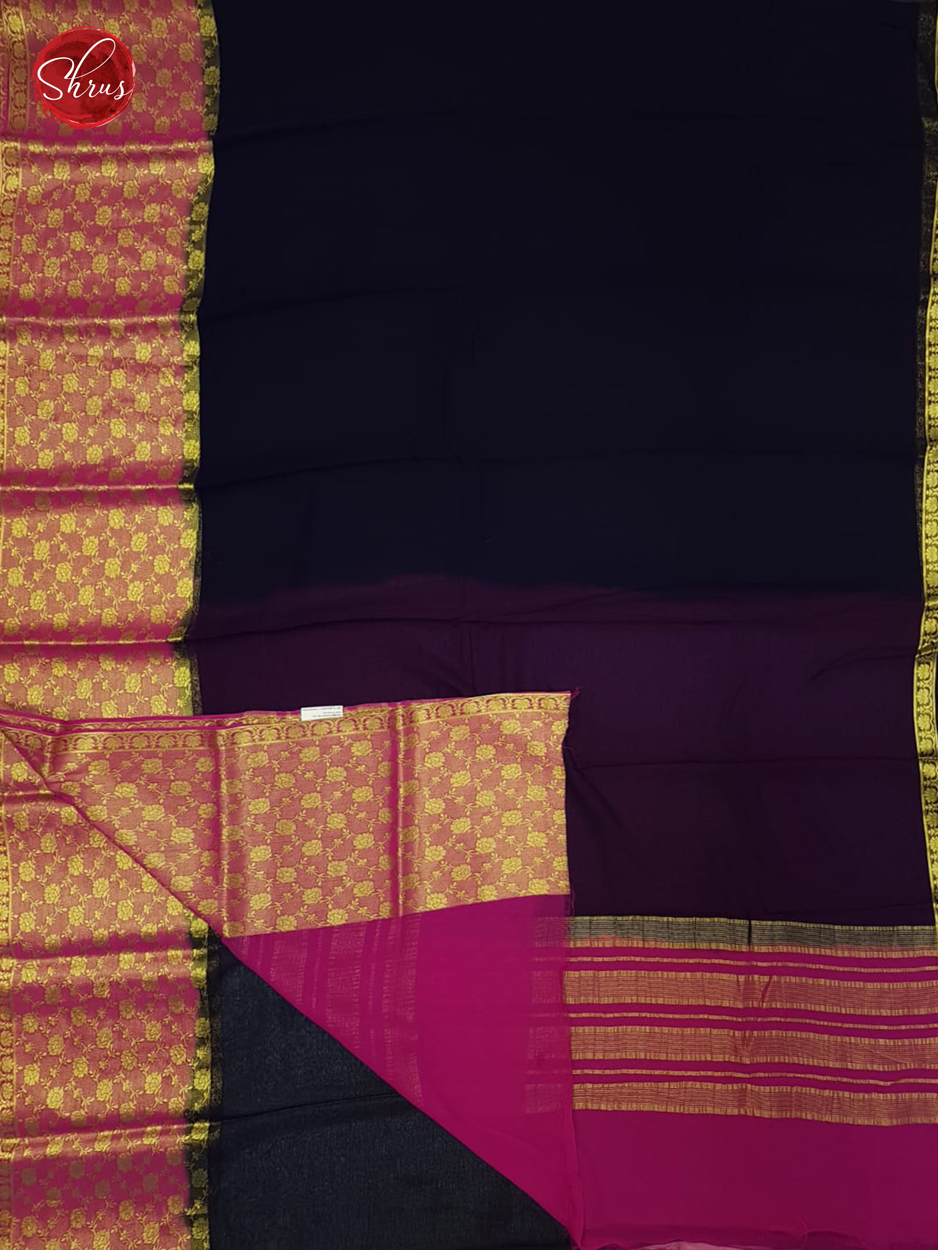 Blue & Pink - Semi Mysore silk - Shop on ShrusEternity.com