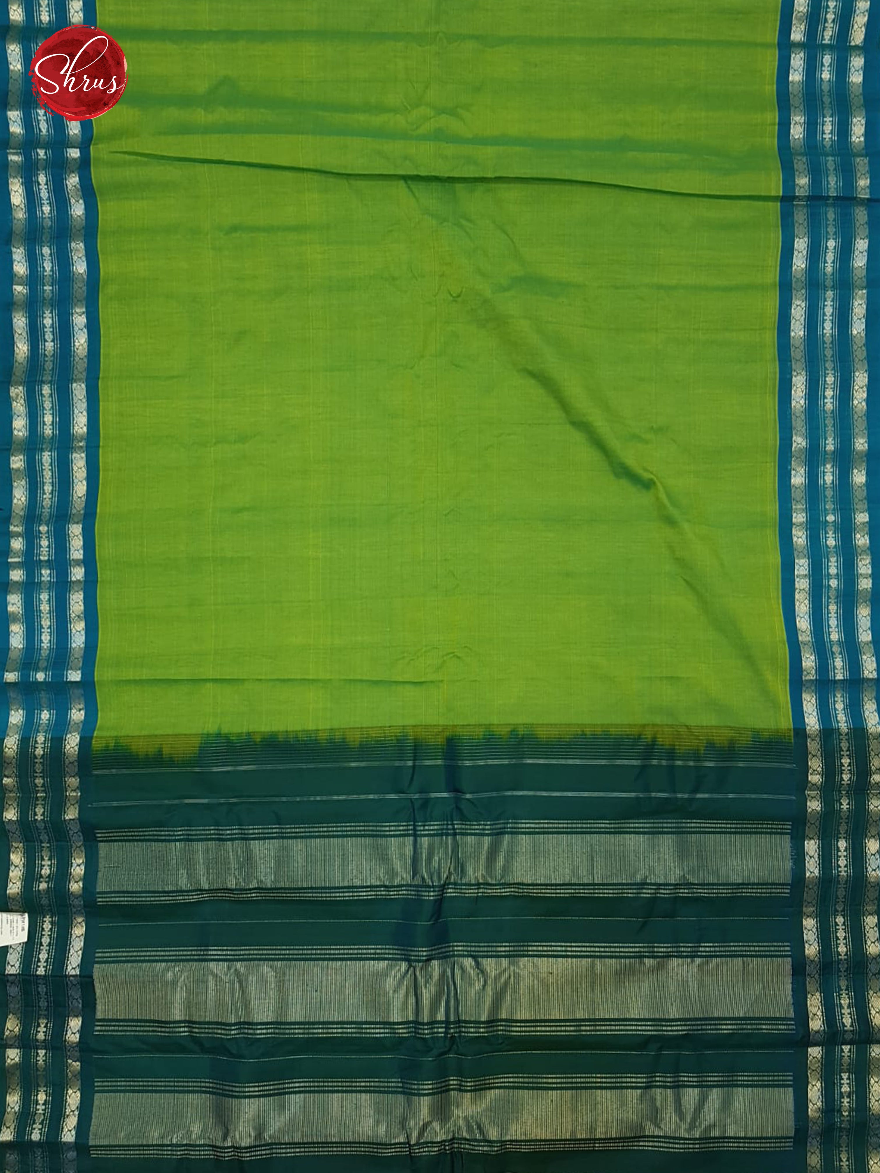 Green & Blue - Gadwal Silk Cotton Saree