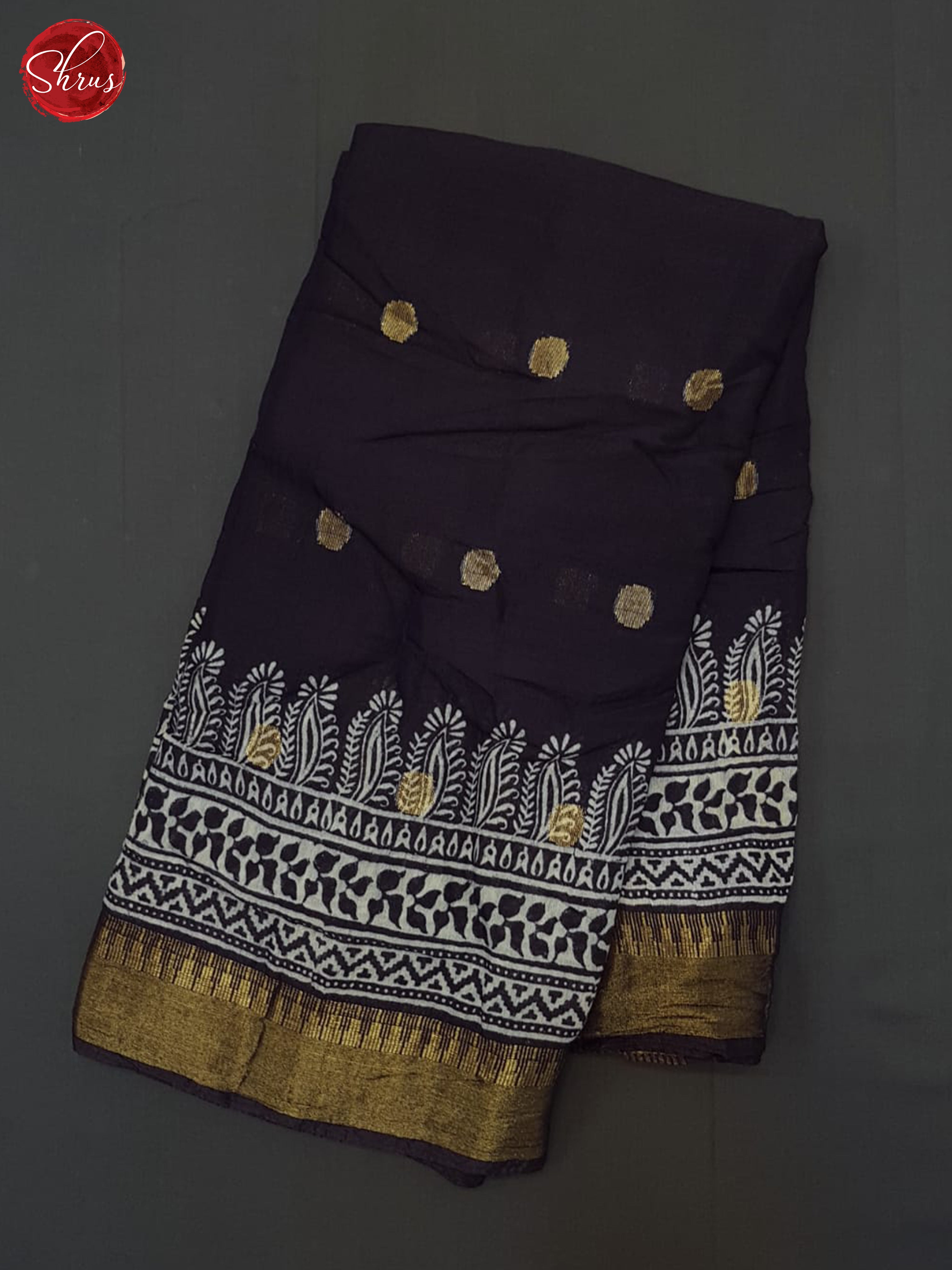 Blue(Single tone)-Linen Cotton Saree - Shop on ShrusEternity.com