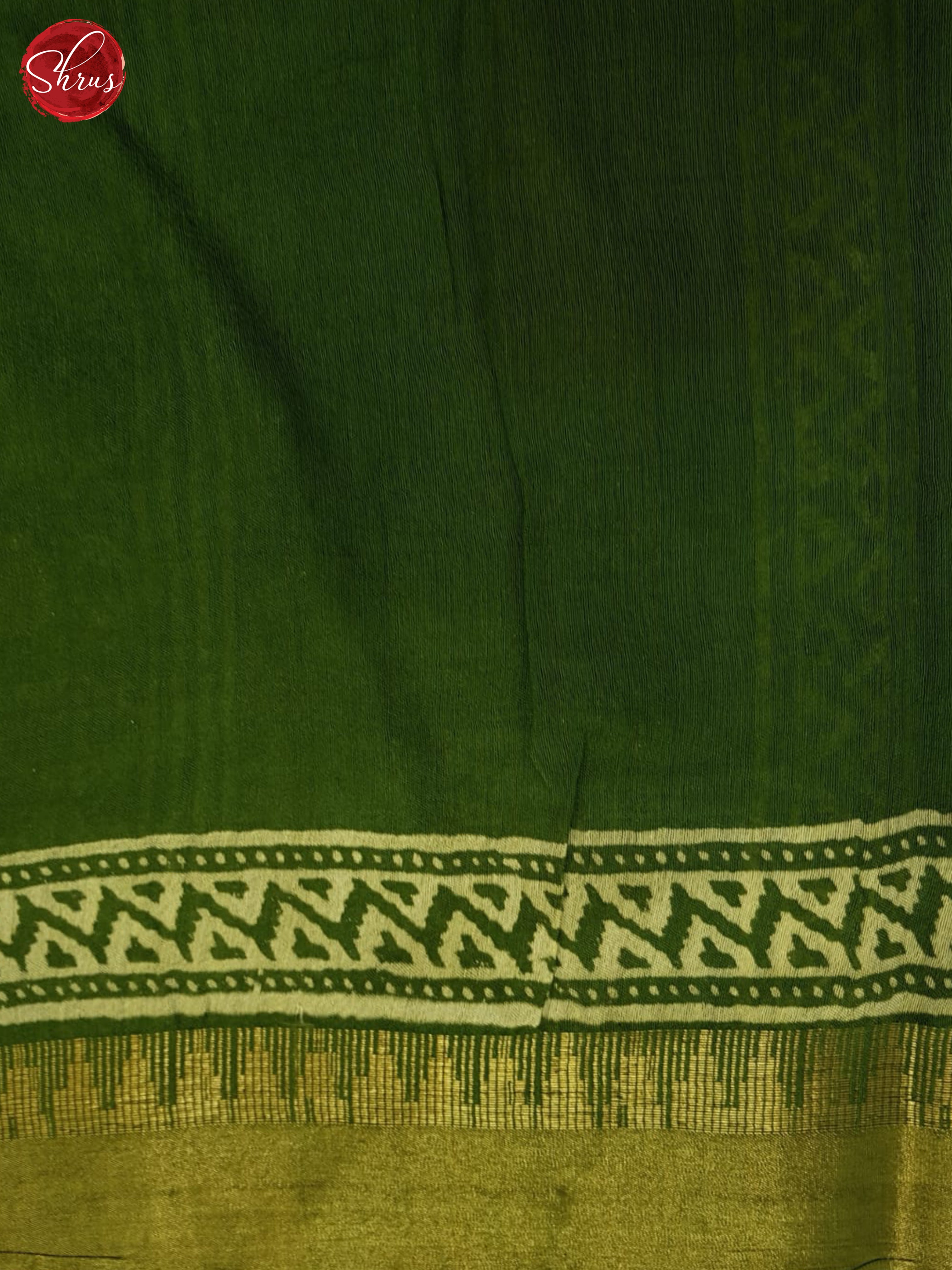 Green(single tone)-Linen cotton saree - Shop on ShrusEternity.com