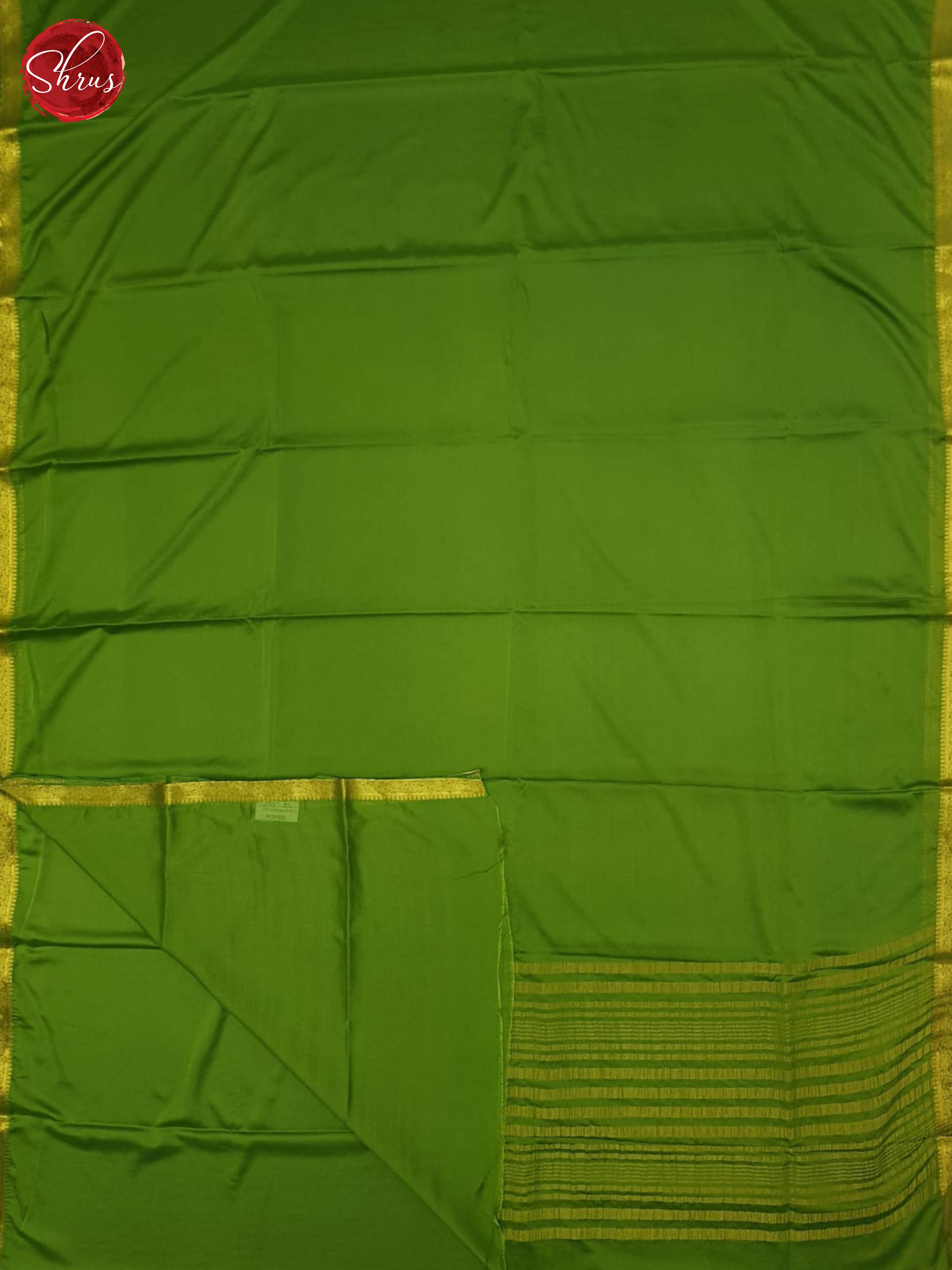 Green(Single Tone)- Semi Mysore Silk Saree - Shop on ShrusEternity.com