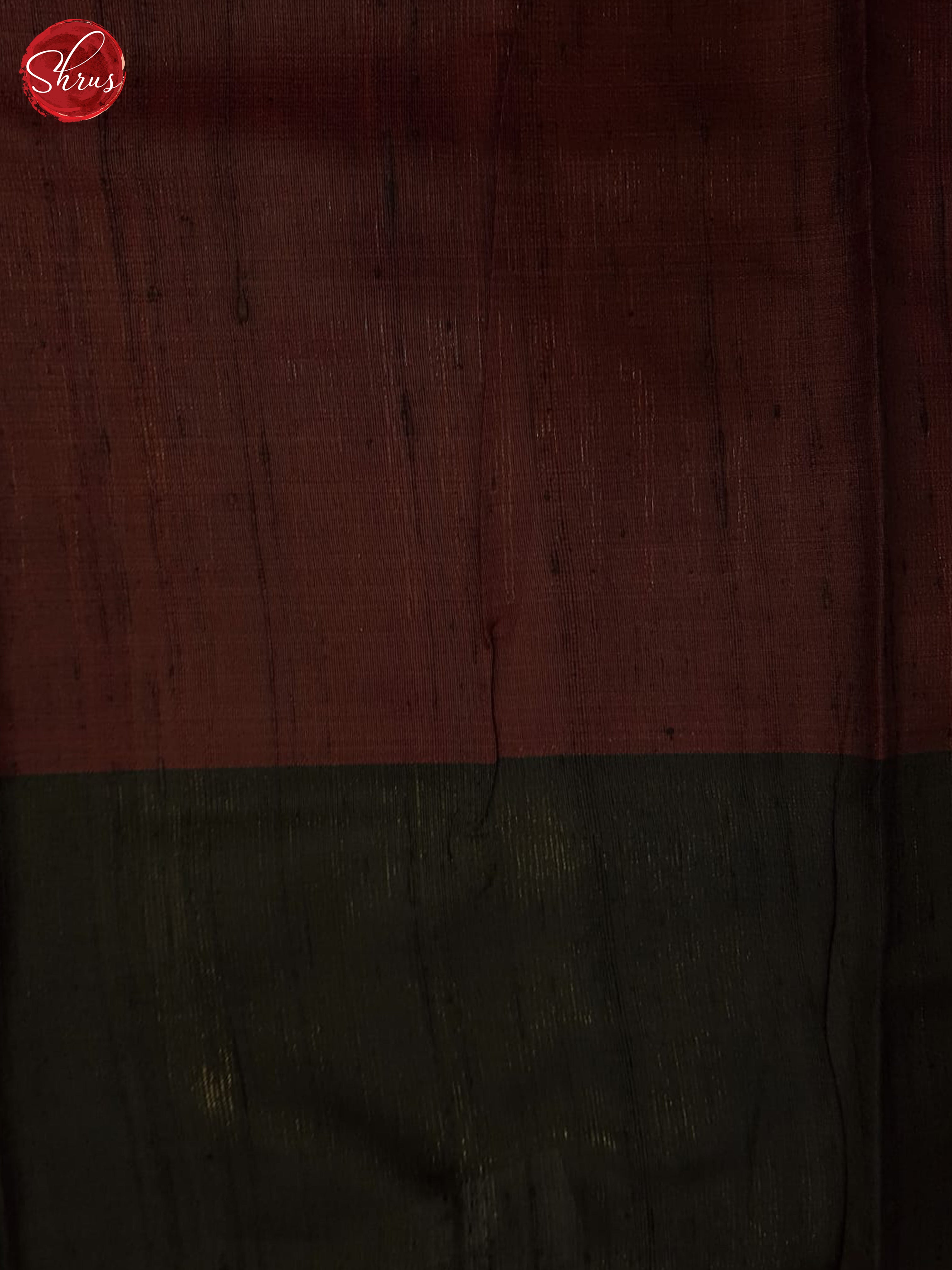 Red And Black-Raw silk saree - Shop on ShrusEternity.com