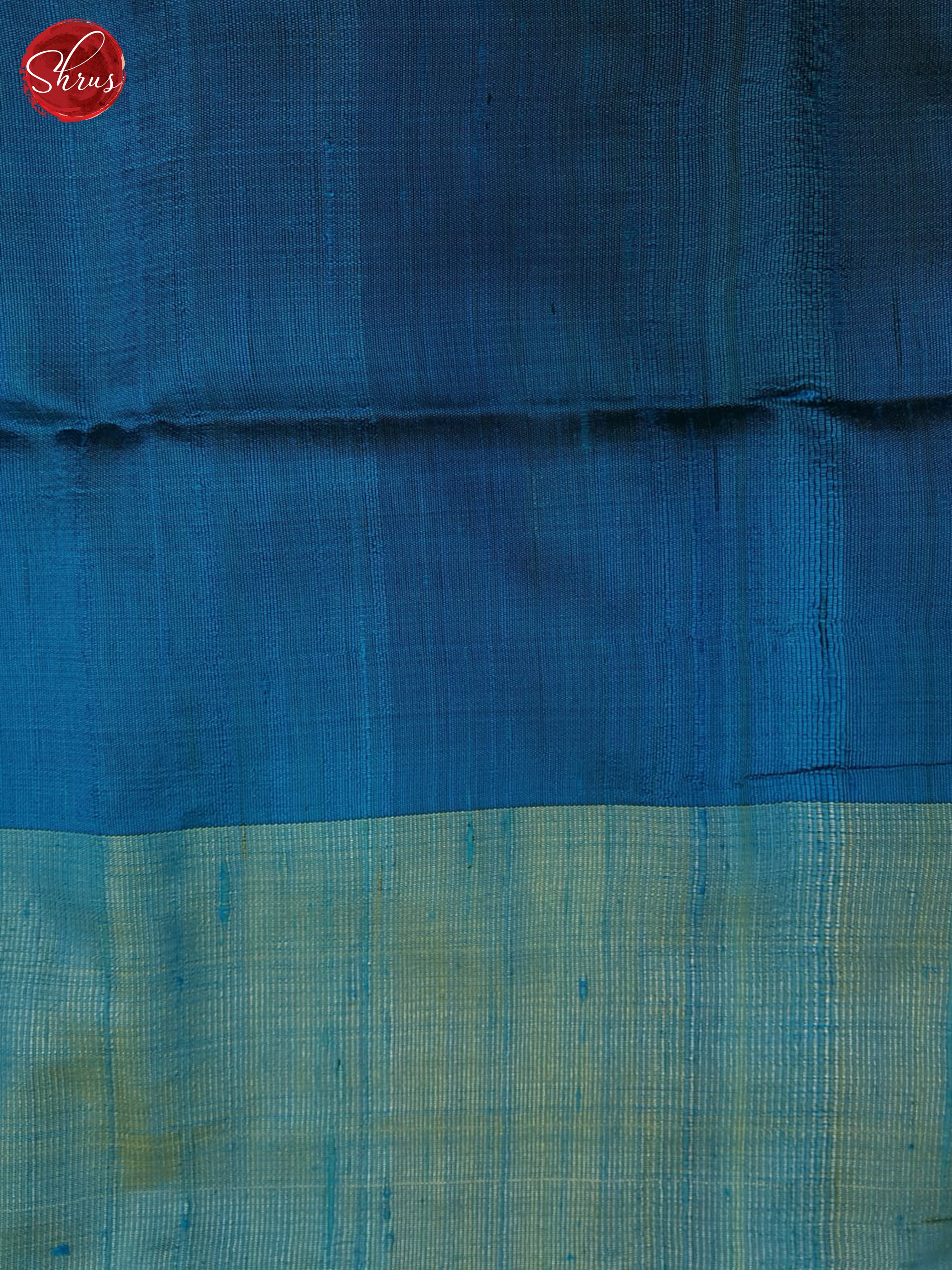 Black And Blue-Raw Silk saree - Shop on ShrusEternity.com