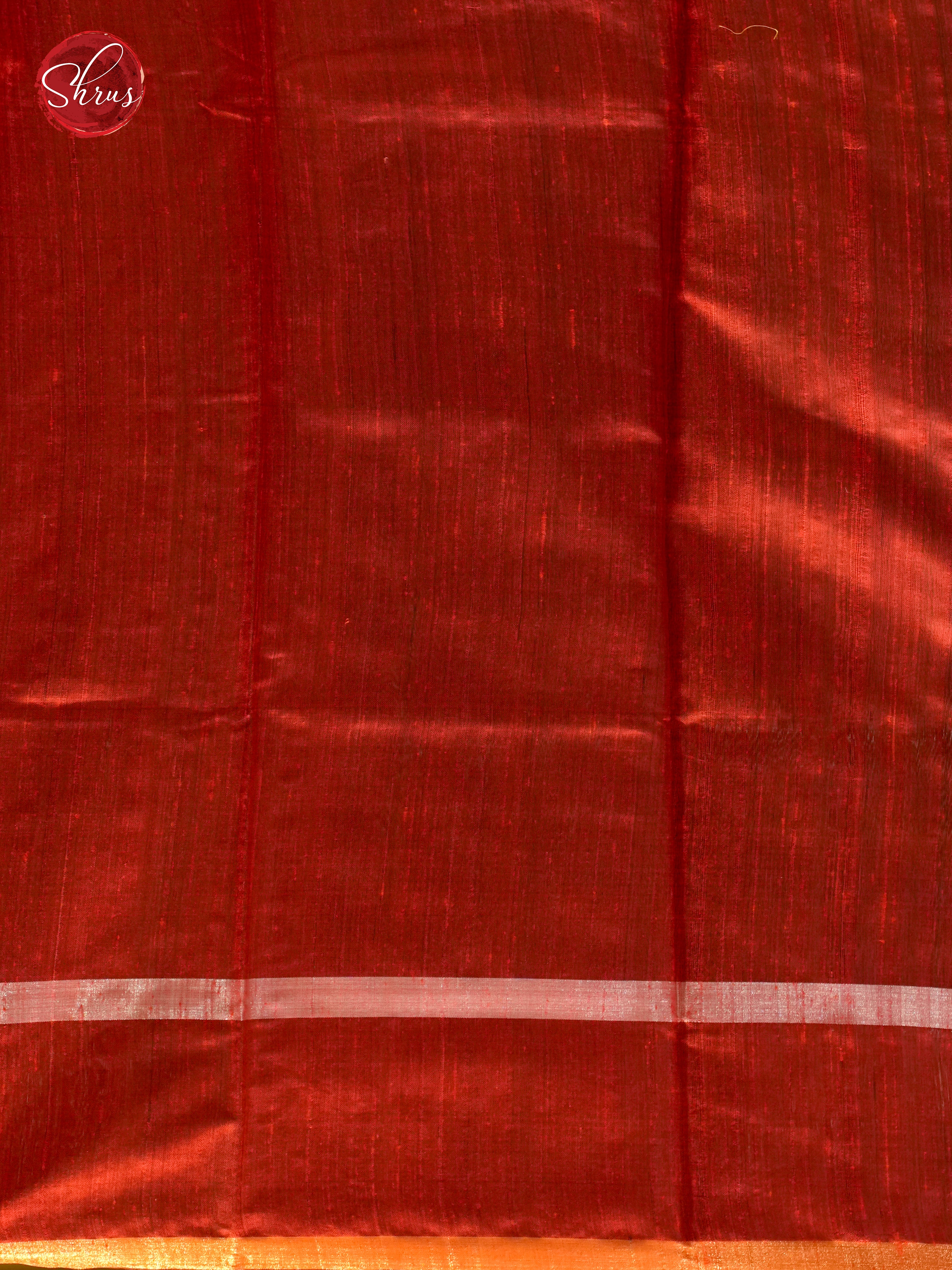 Black And Red- Raw silk Saree