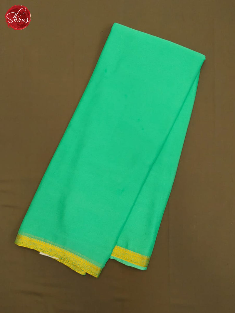 Pastel Green(Single Tone)- Semi Mysore silk - Shop on ShrusEternity.com
