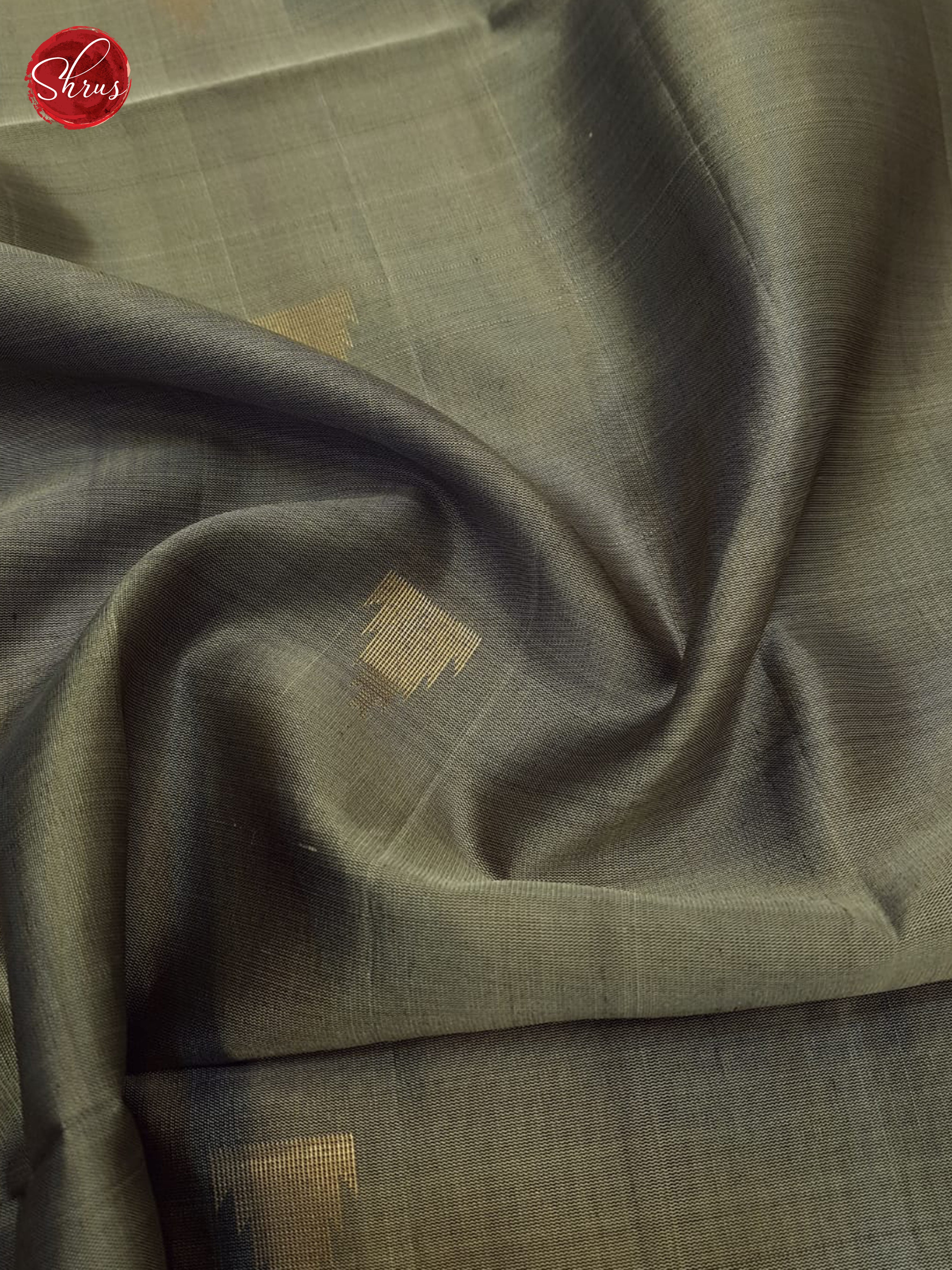 Grey And Green-Soft silk saree - Shop on ShrusEternity.com
