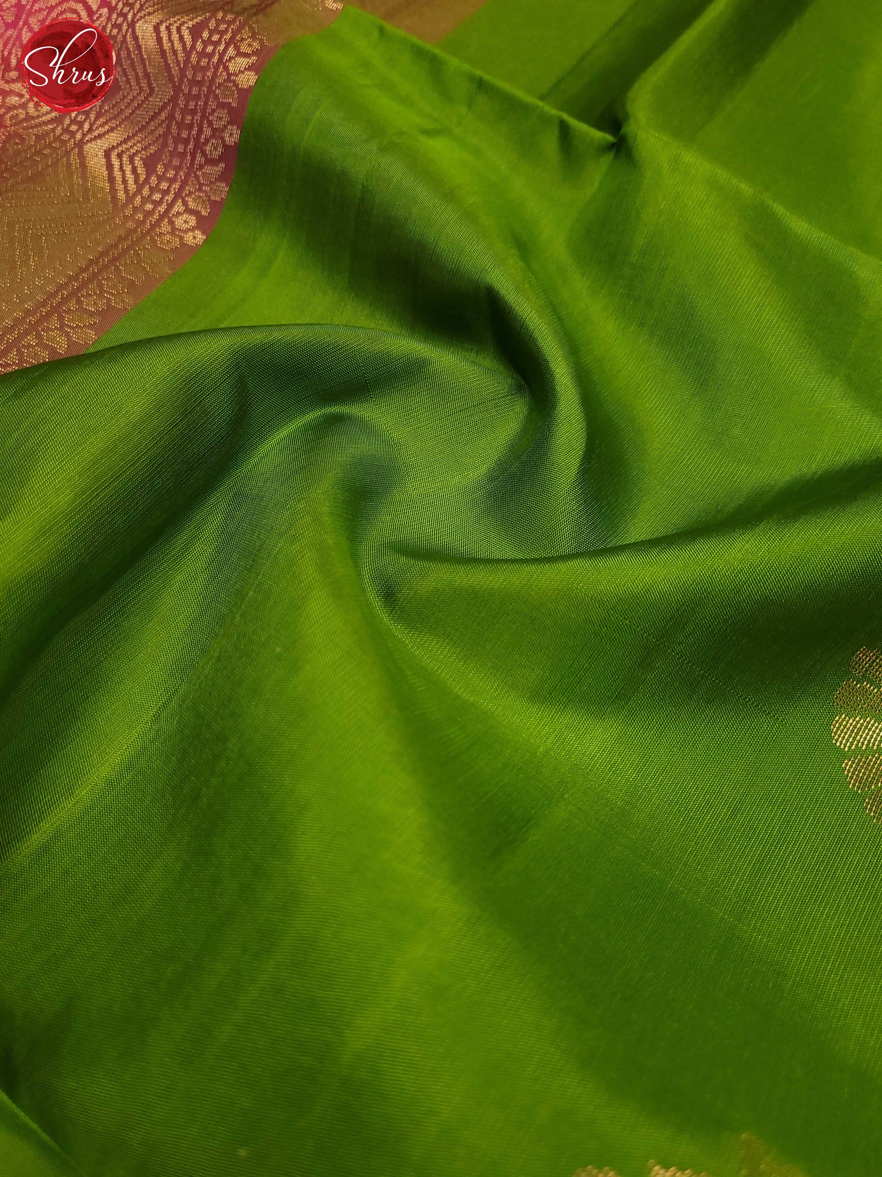 Green and pink-Soft Silk Saree - Shop on ShrusEternity.com