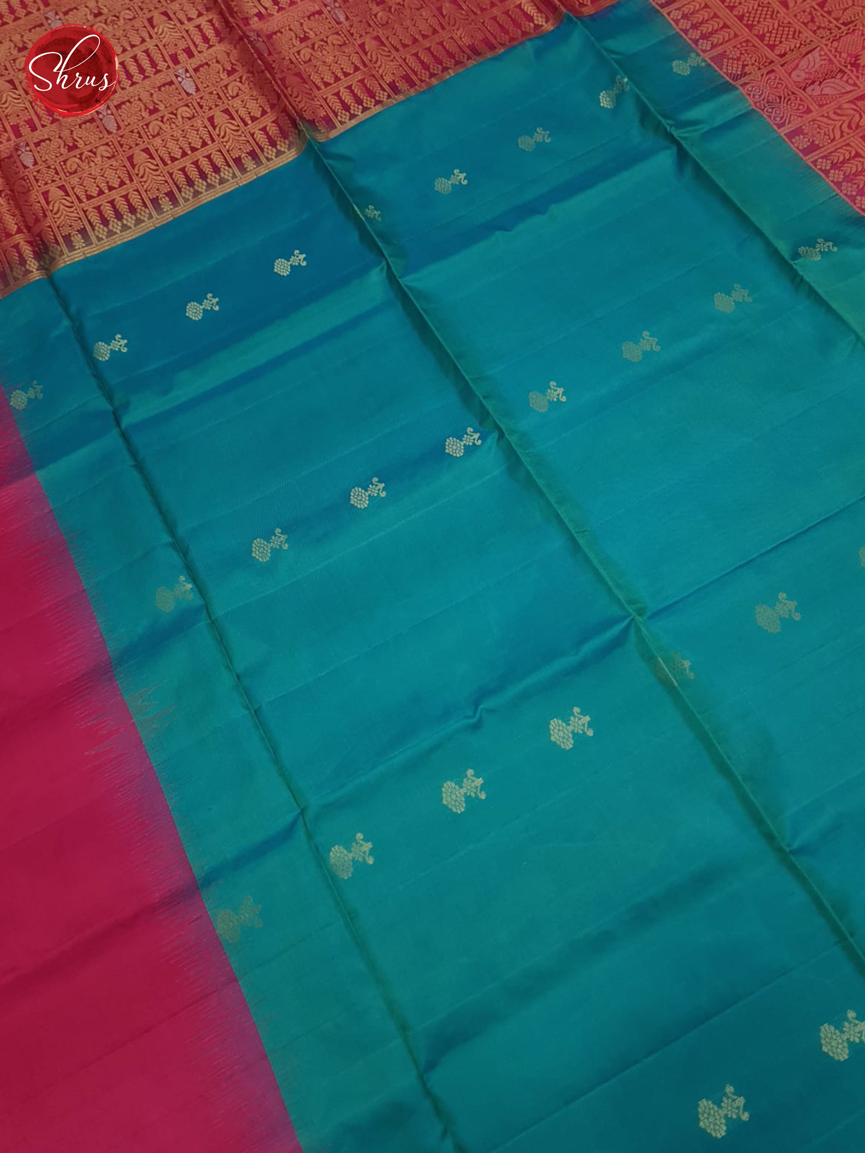 Blue And Pink-Soft silk saree - Shop on ShrusEternity.com