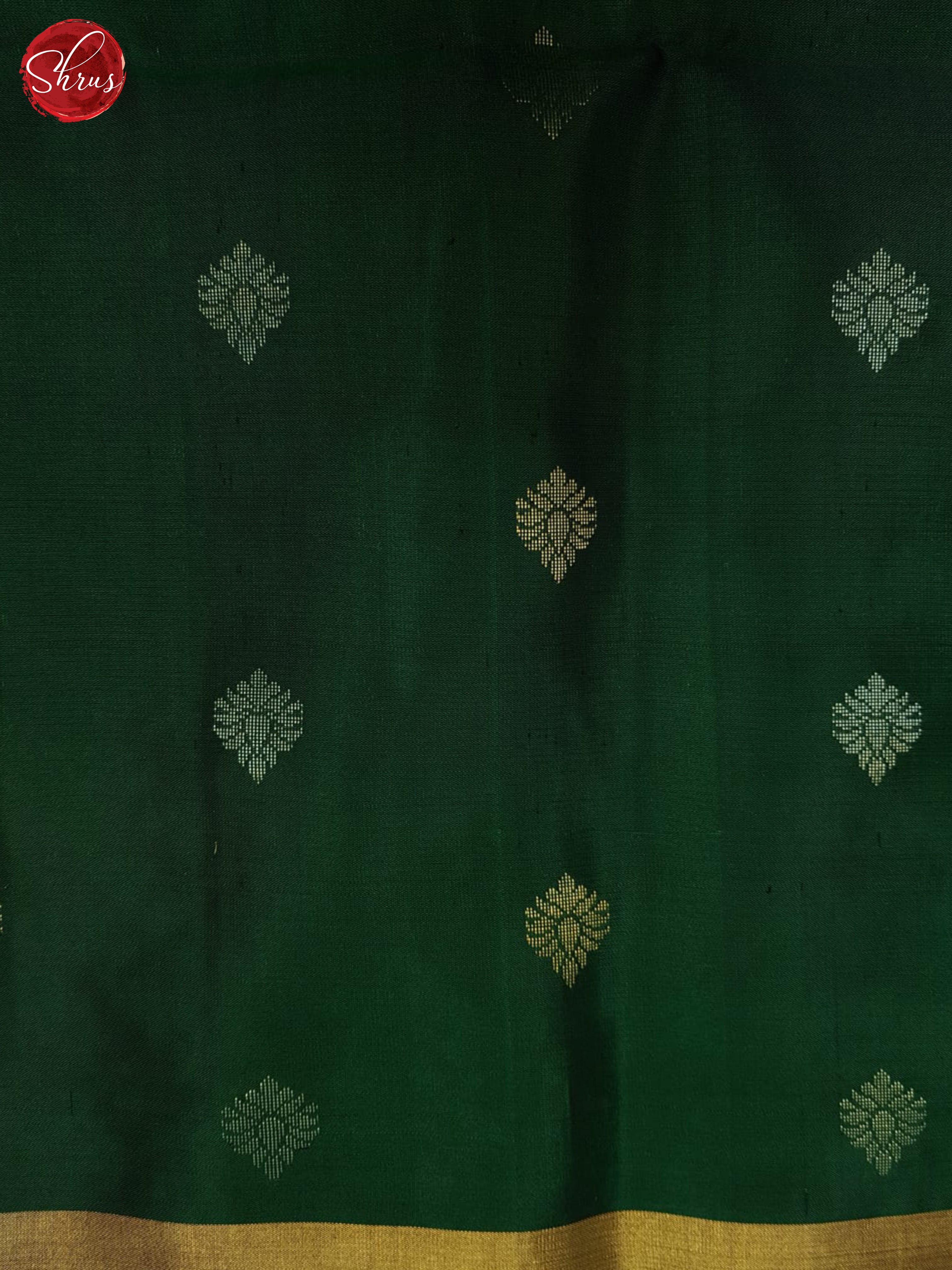 Wine & Green - Soft Silk Halfpure Saree - Shop on ShrusEternity.com