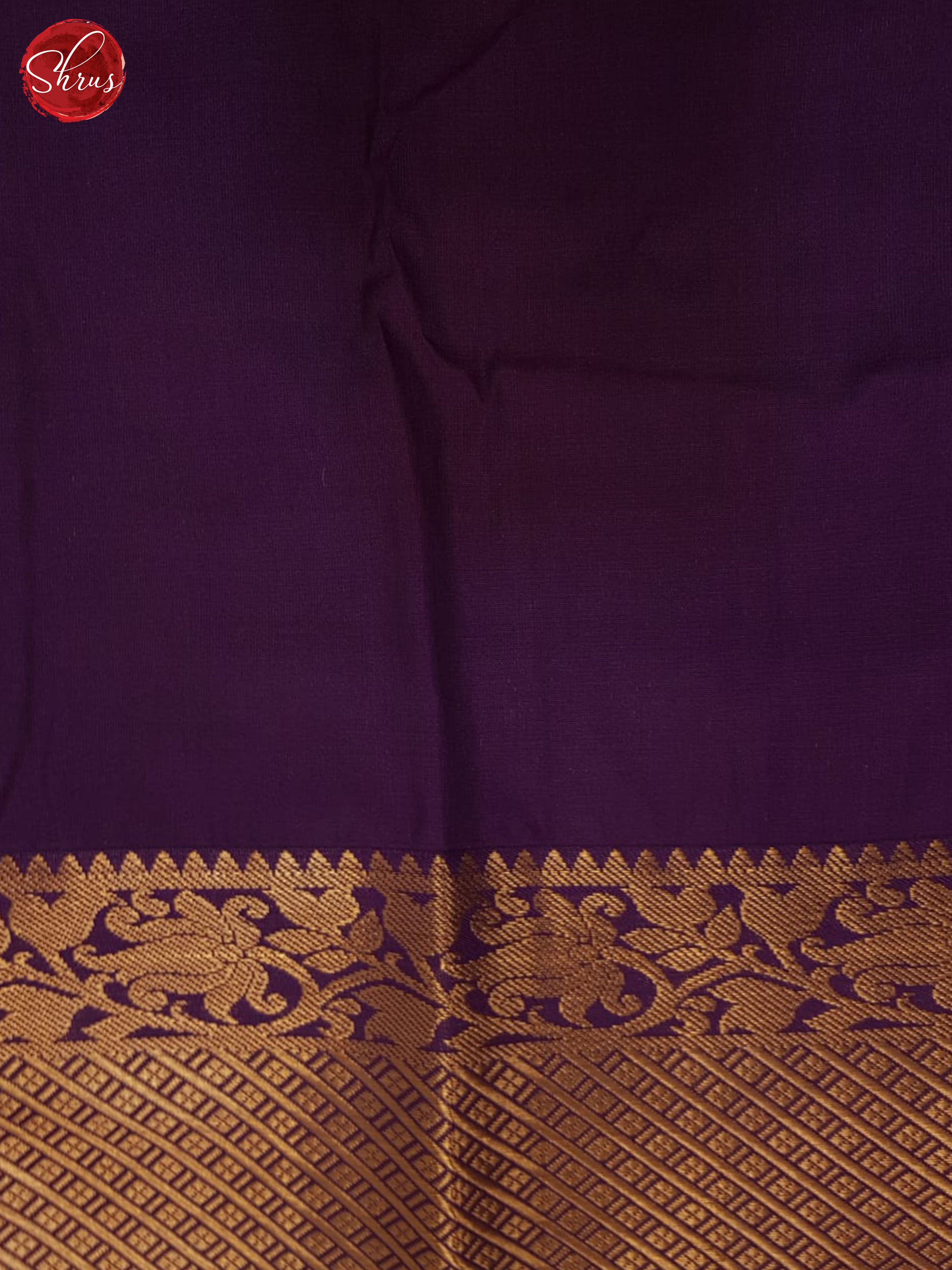 Grey & Purple - Semi Kanchipuram Saree - Shop on ShrusEternity.com