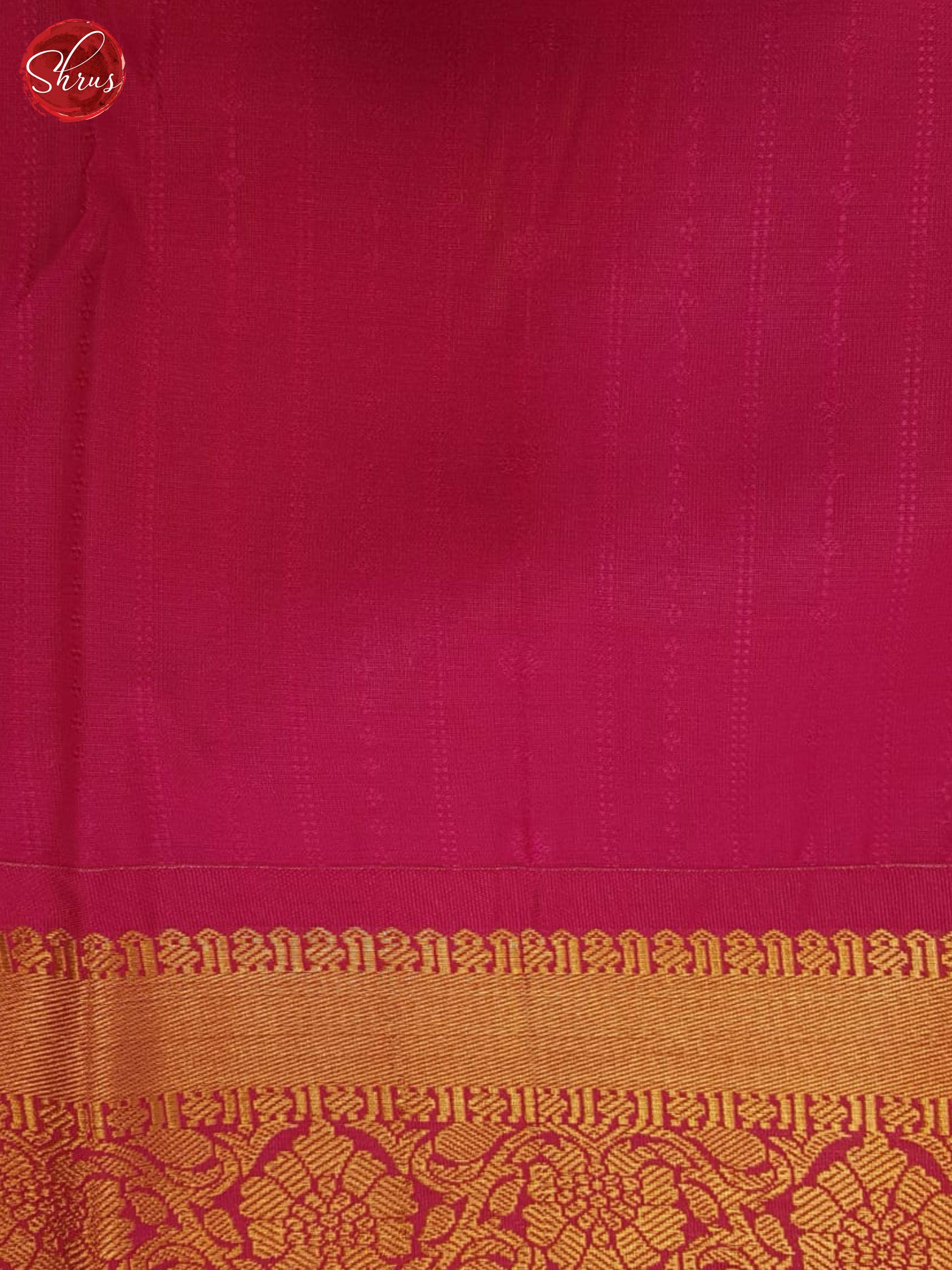 Beige & Pink - Semi Kanchipuram Saree - Shop on ShrusEternity.com