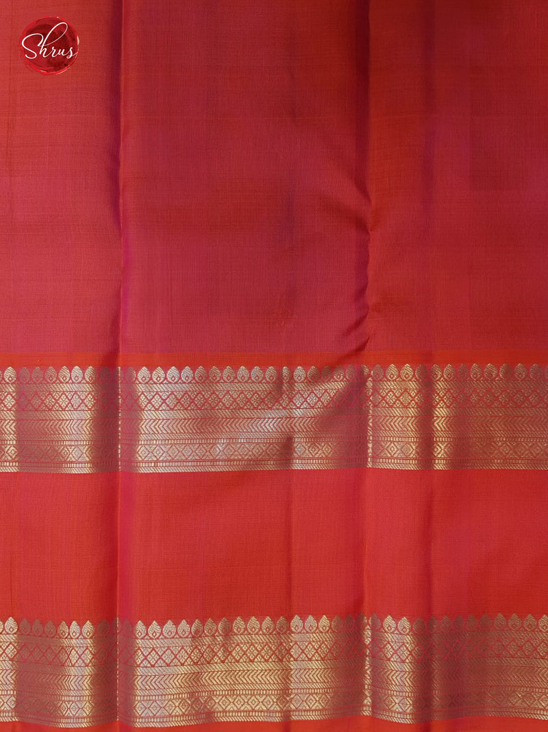Green & Orangish Pink - Kanchipuram Silk Saree - Shop on ShrusEternity.com