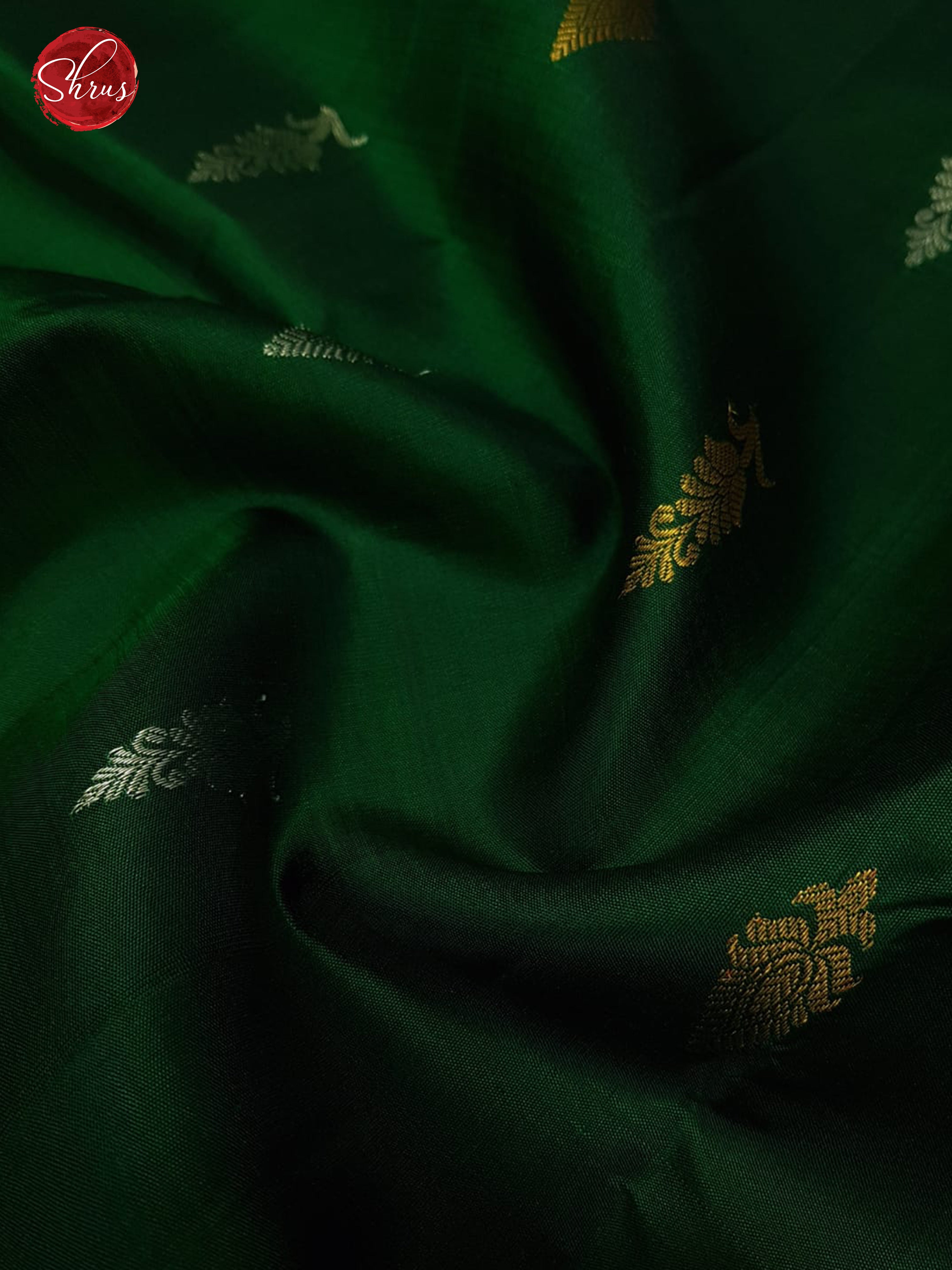 Green & Orangish Pink - Kanchipuram Silk Saree - Shop on ShrusEternity.com