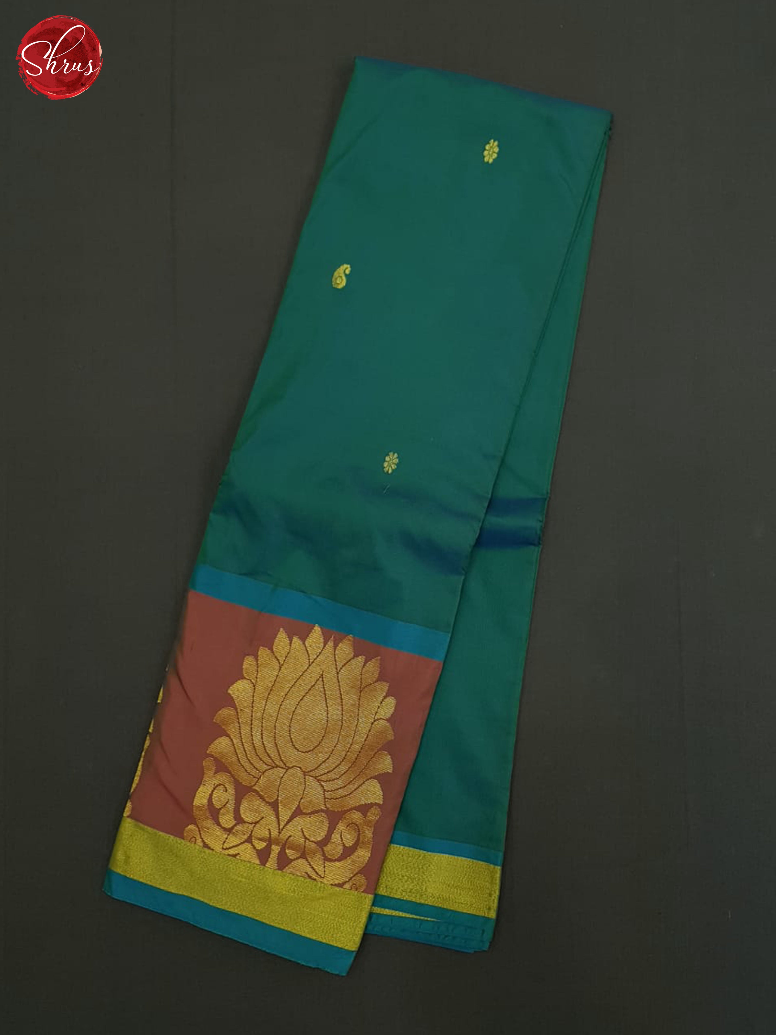 Green And Blue-Semi Soft Silk saree - Shop on ShrusEternity.com