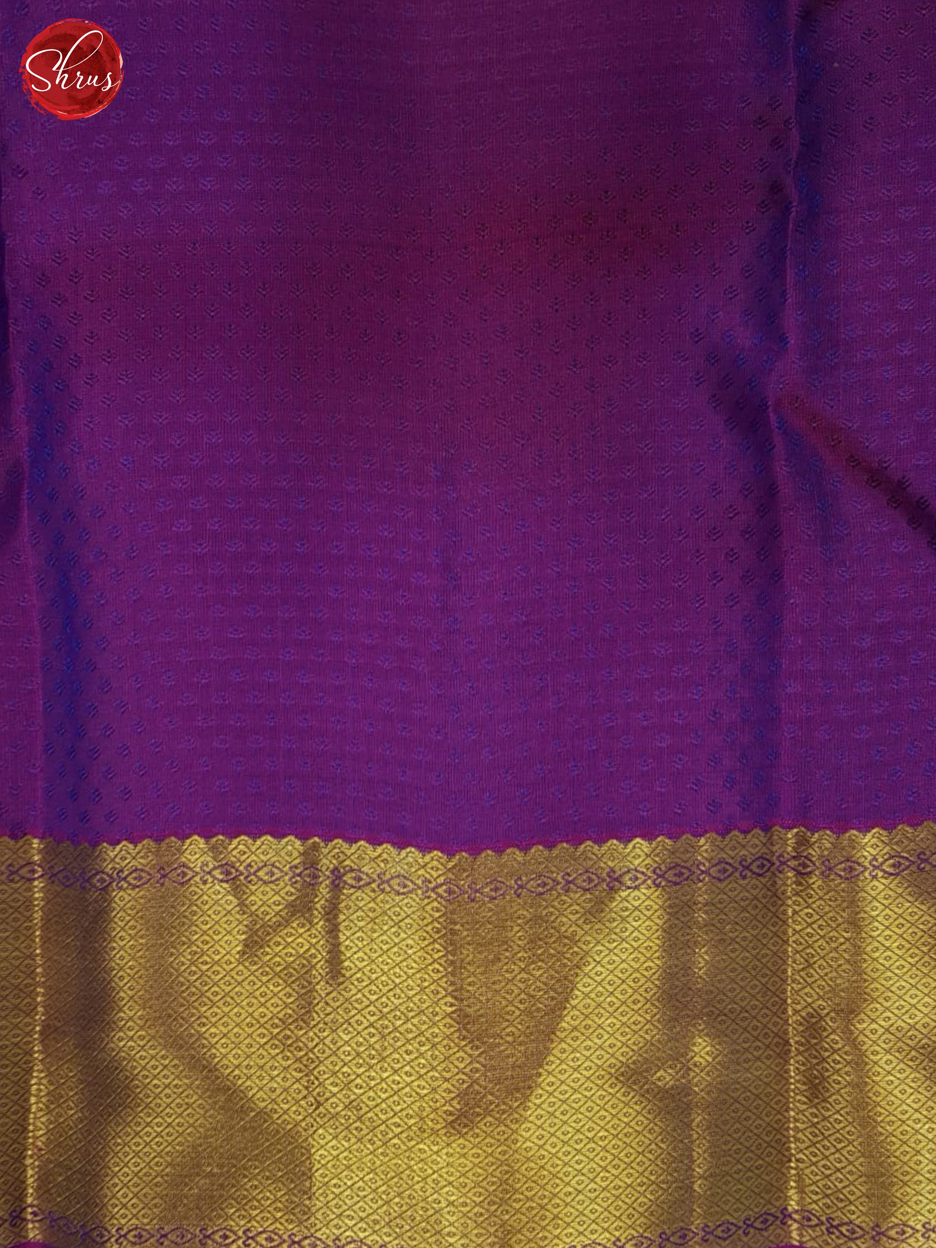 Blue & Purple - Kanchipuram Halfpure Saree - Shop on ShrusEternity.com