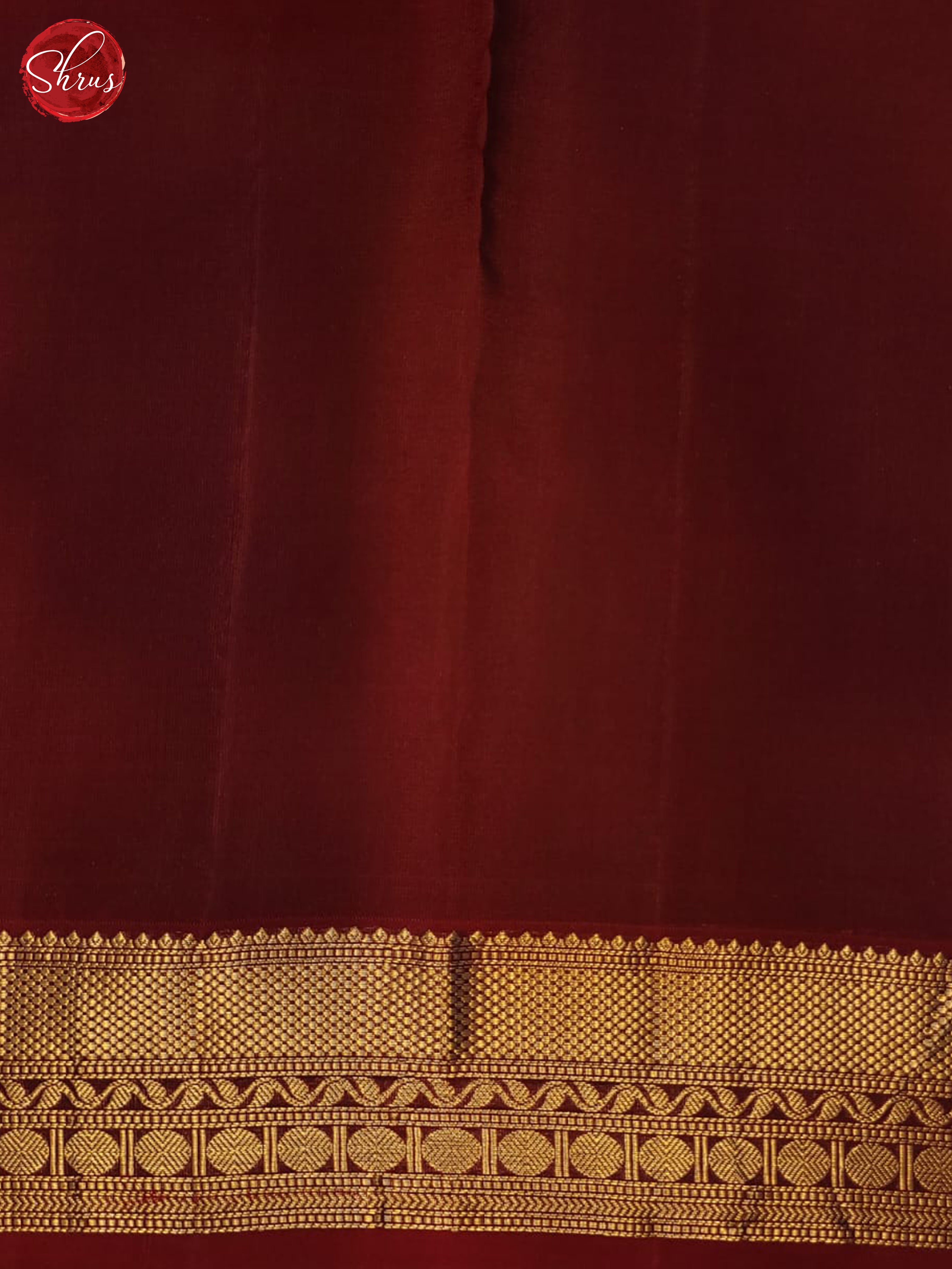 Mehandi Green & Maroon  - Kanchipuram-halfpure Saree - Shop on ShrusEternity.com