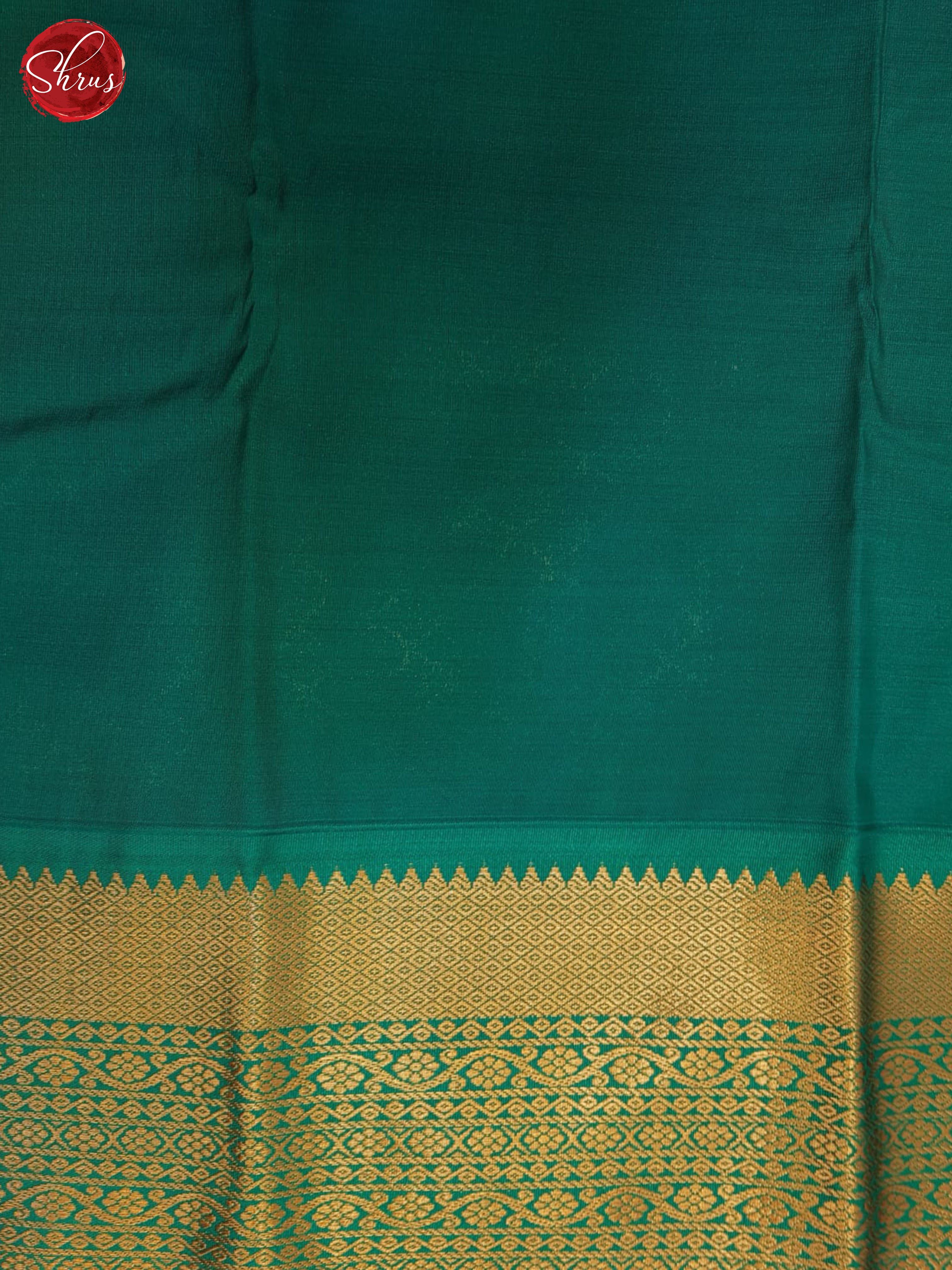 Peach & Green - Semi Kanchipuram Saree - Shop on ShrusEternity.com