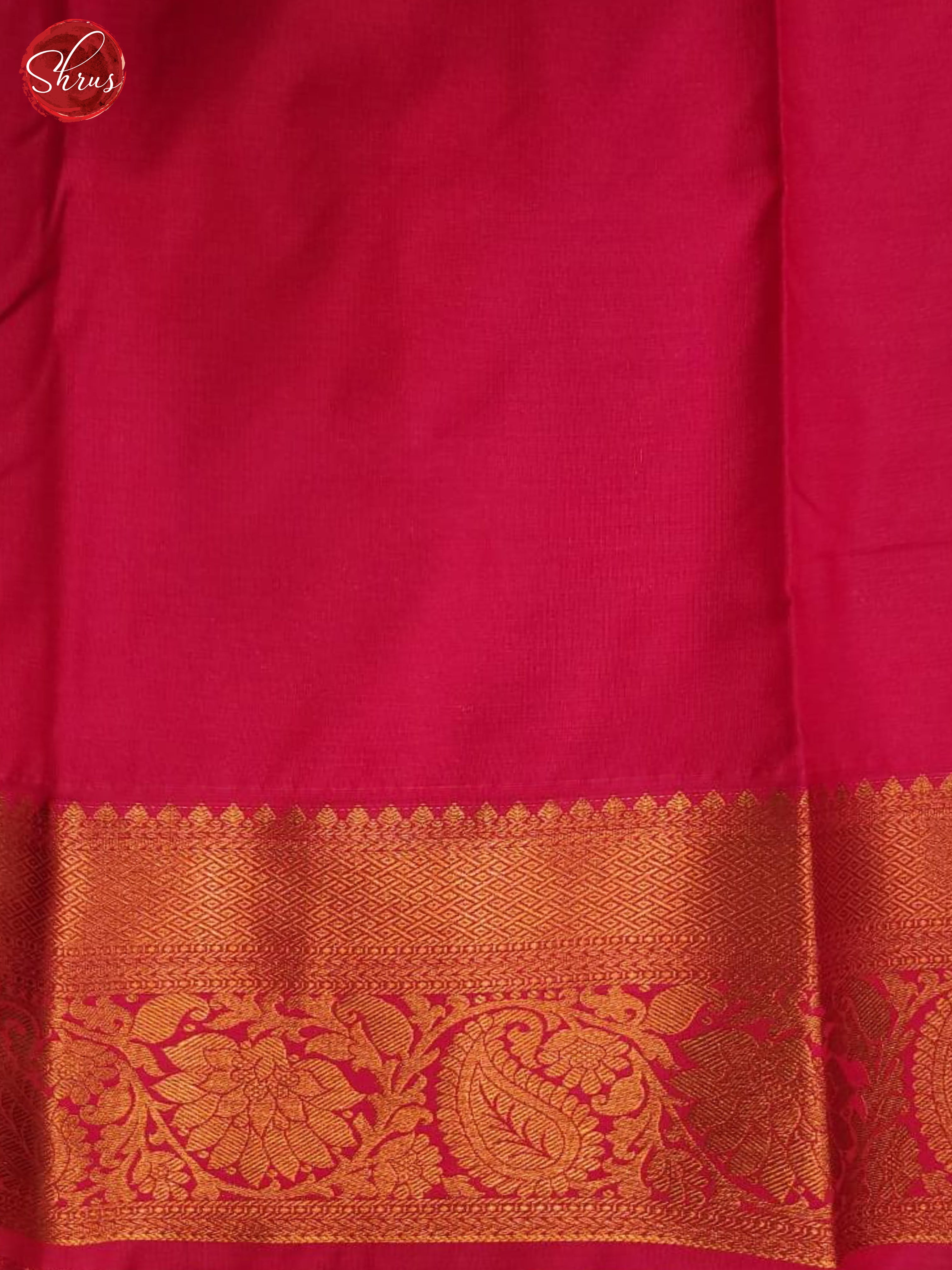 Green & Pink - Semi Kanchipuram Saree - Shop on ShrusEternity.com