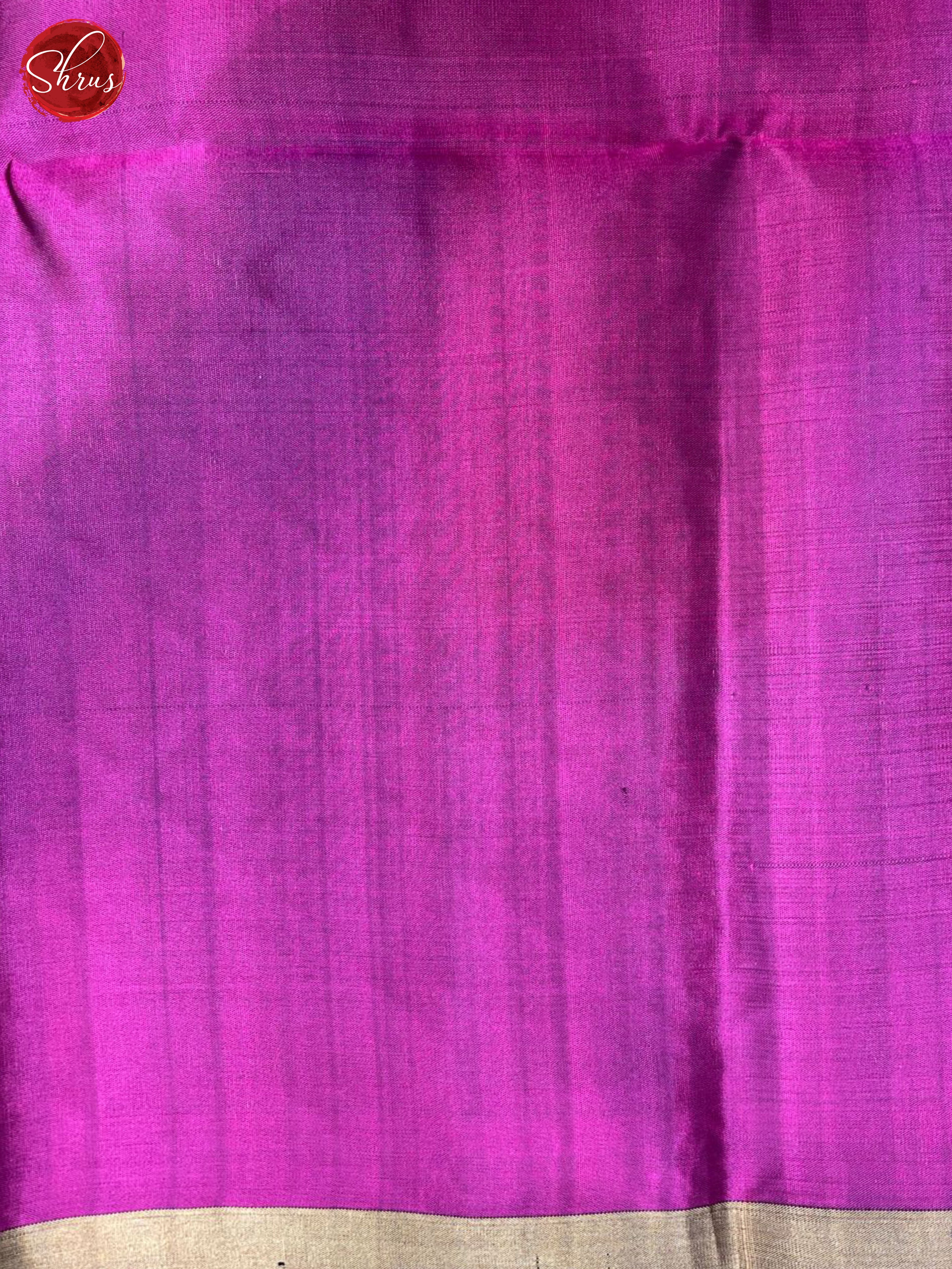 Green & Wine  - Soft Silk Halfpure Saree - Shop on ShrusEternity.com