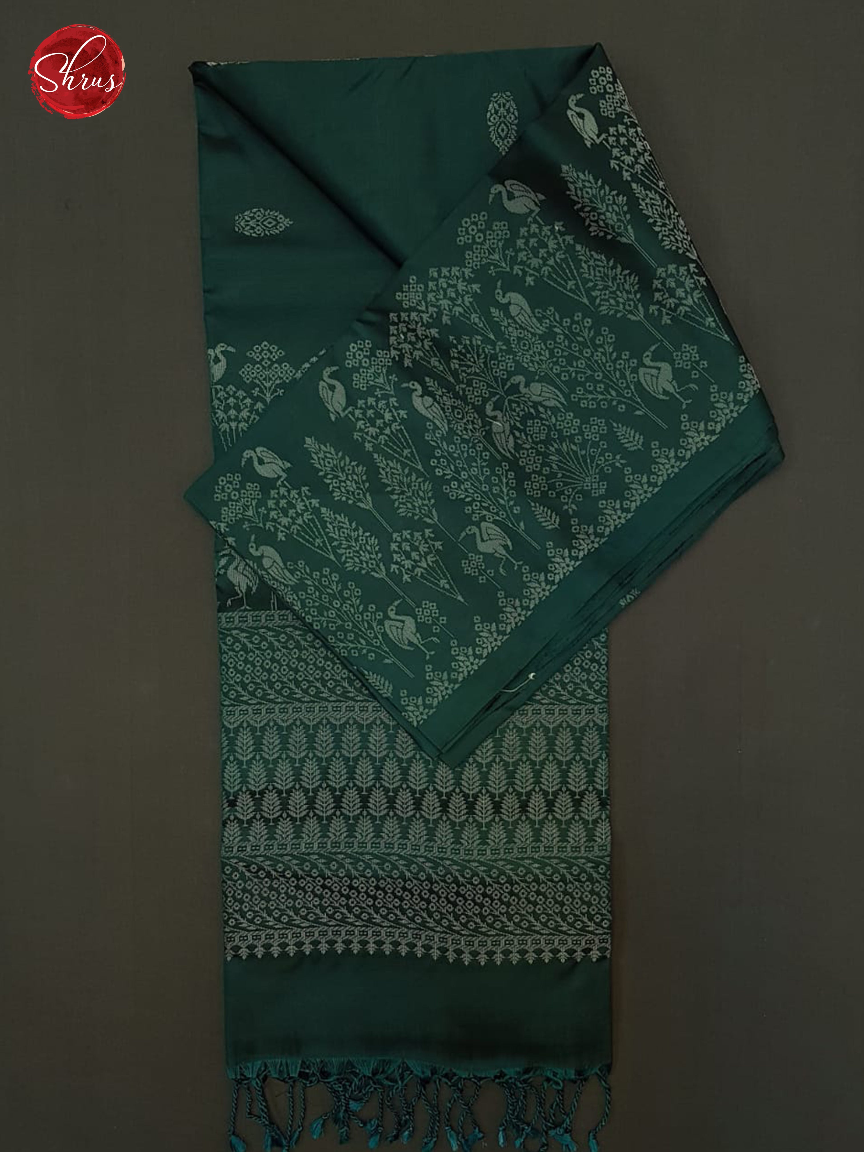 Green(Single Tone)- Soft Silk Saree - Shop on ShrusEternity.com