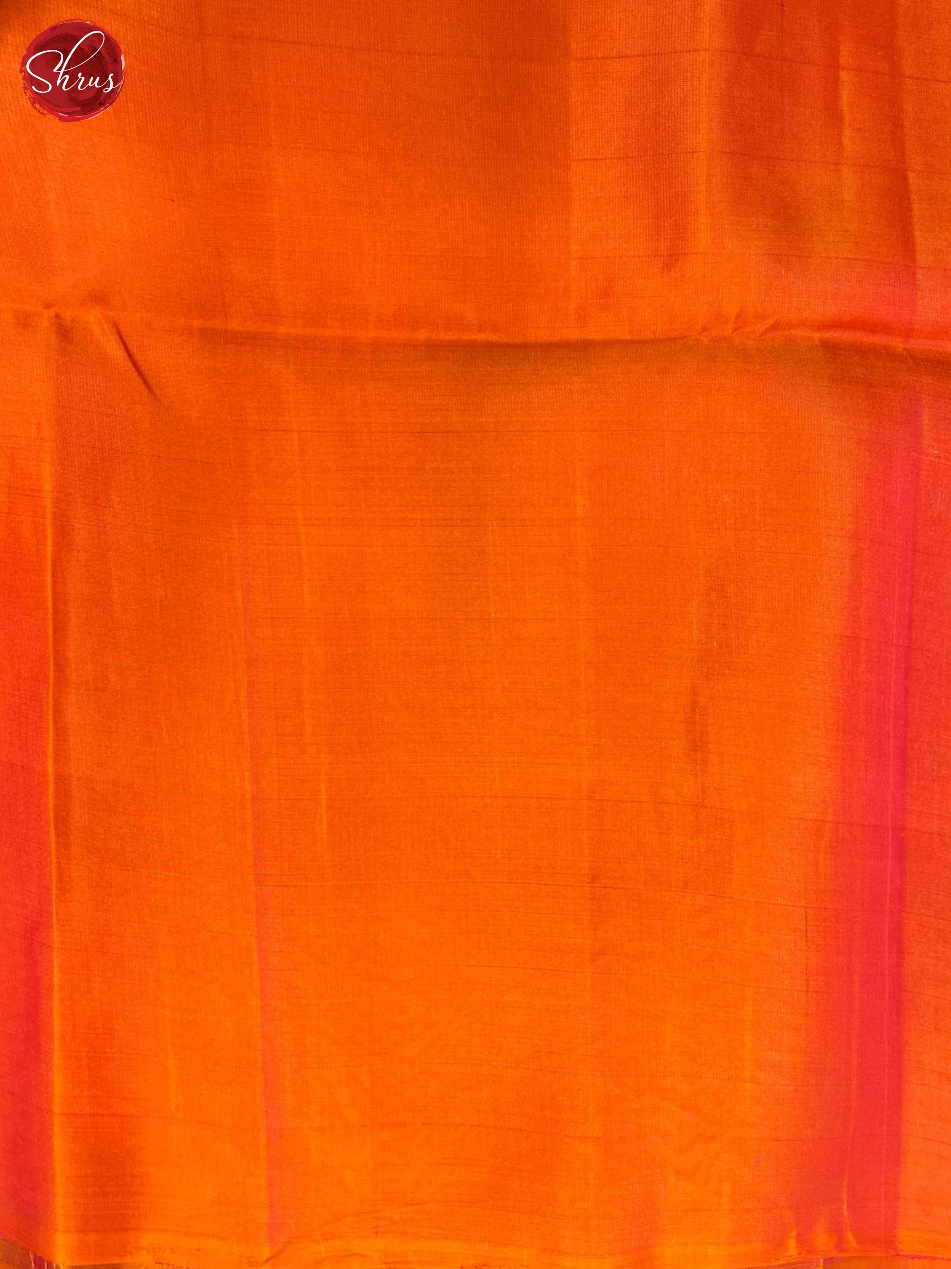 Wine & Orange - Soft Silk Halfpure Saree - Shop on ShrusEternity.com