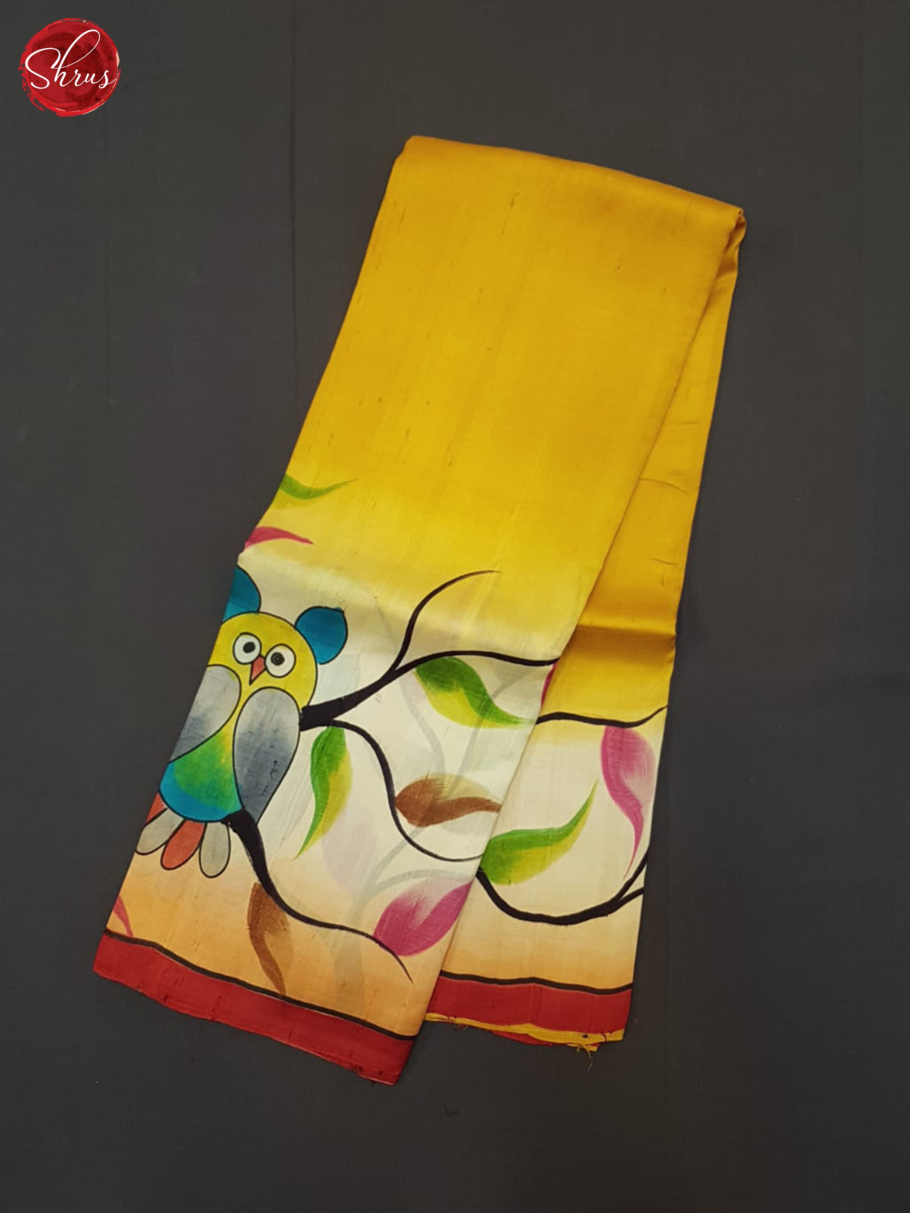 Mustard And Pink-Murshidabad Silk - Shop on ShrusEternity.com