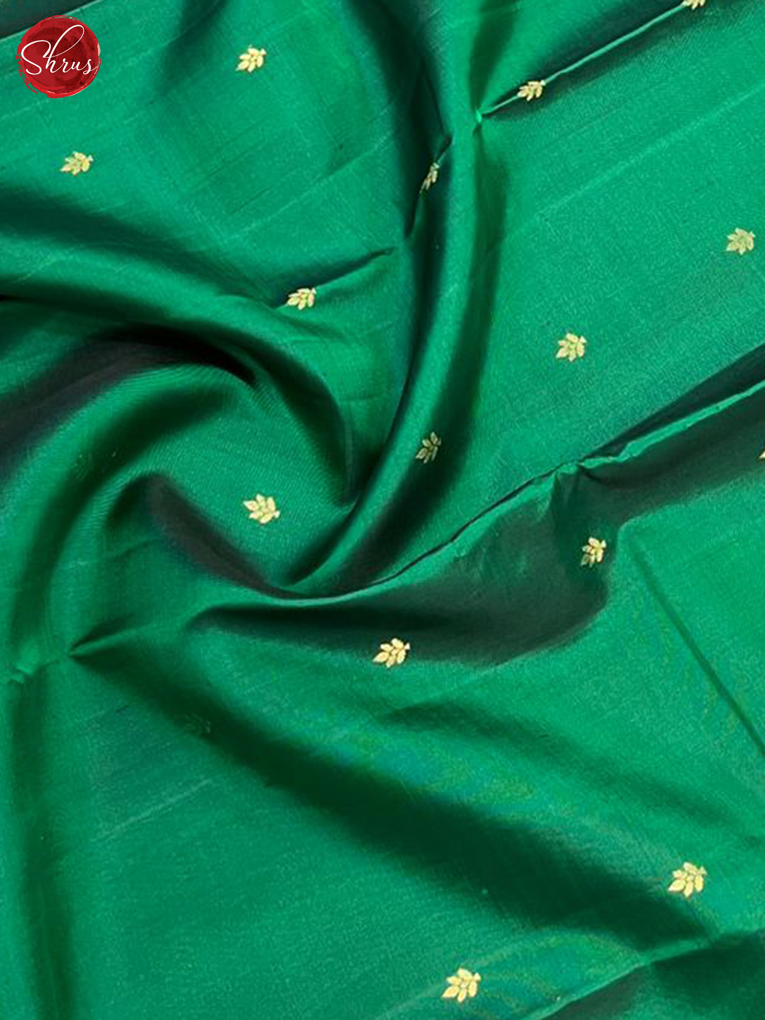 Green & Black - Soft Silk Saree - Shop on ShrusEternity.com