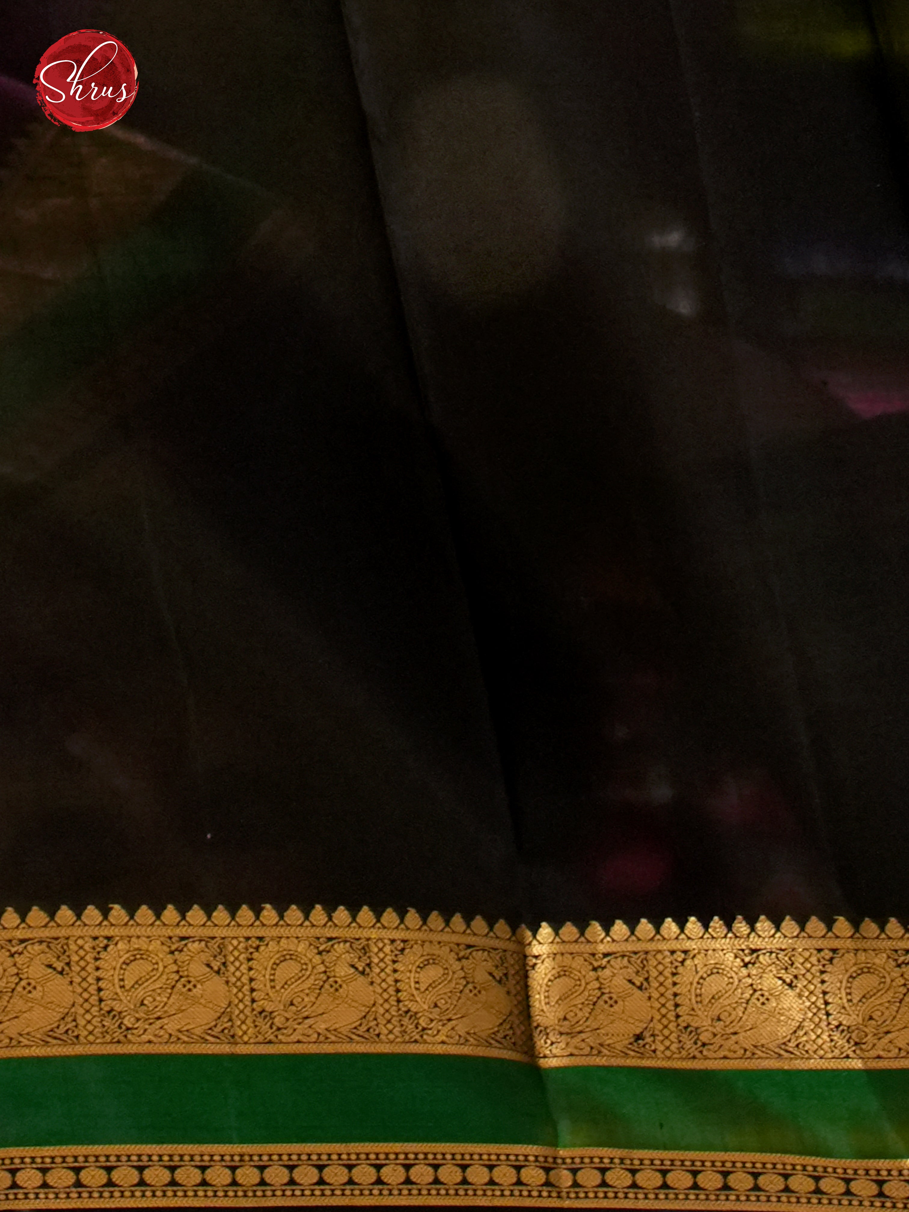 Majenta Pink & Black  - Soft Silk Saree - Shop on ShrusEternity.com