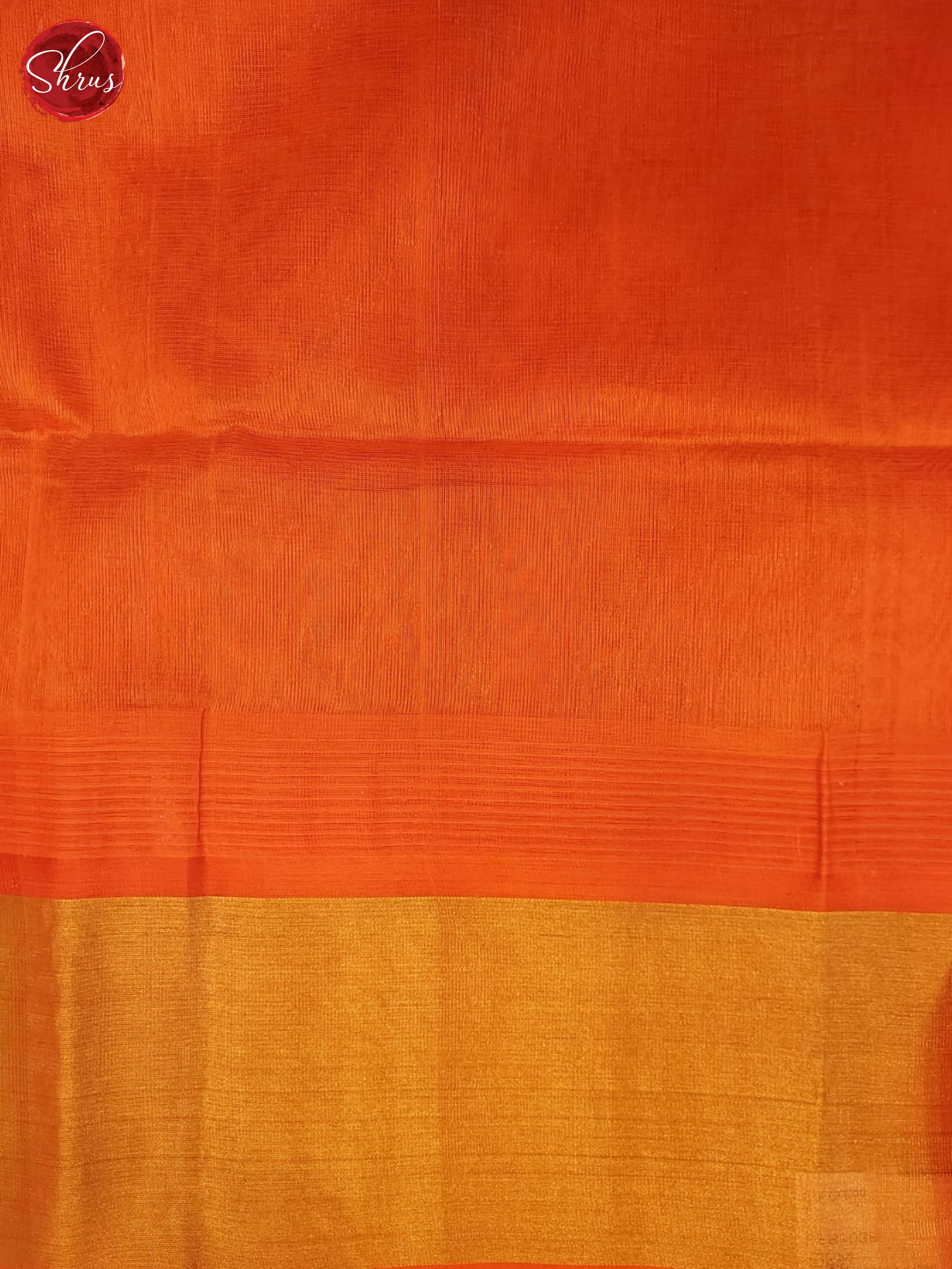 Green and Orange- Silk Cotton Saree(Ganga Jamuna Border) - Shop on ShrusEternity.com