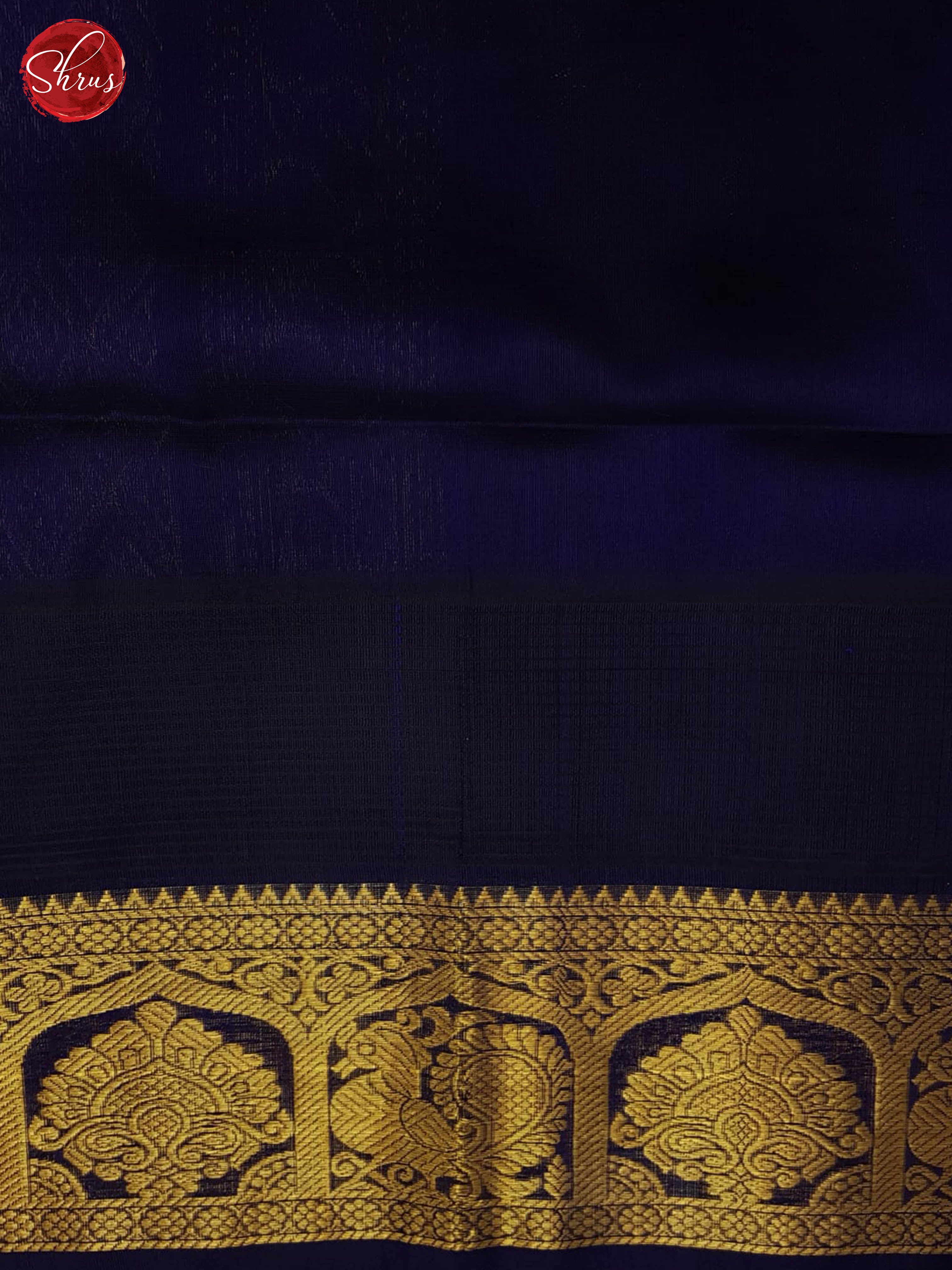 Red And Blue- Silk Cotton saree - Shop on ShrusEternity.com