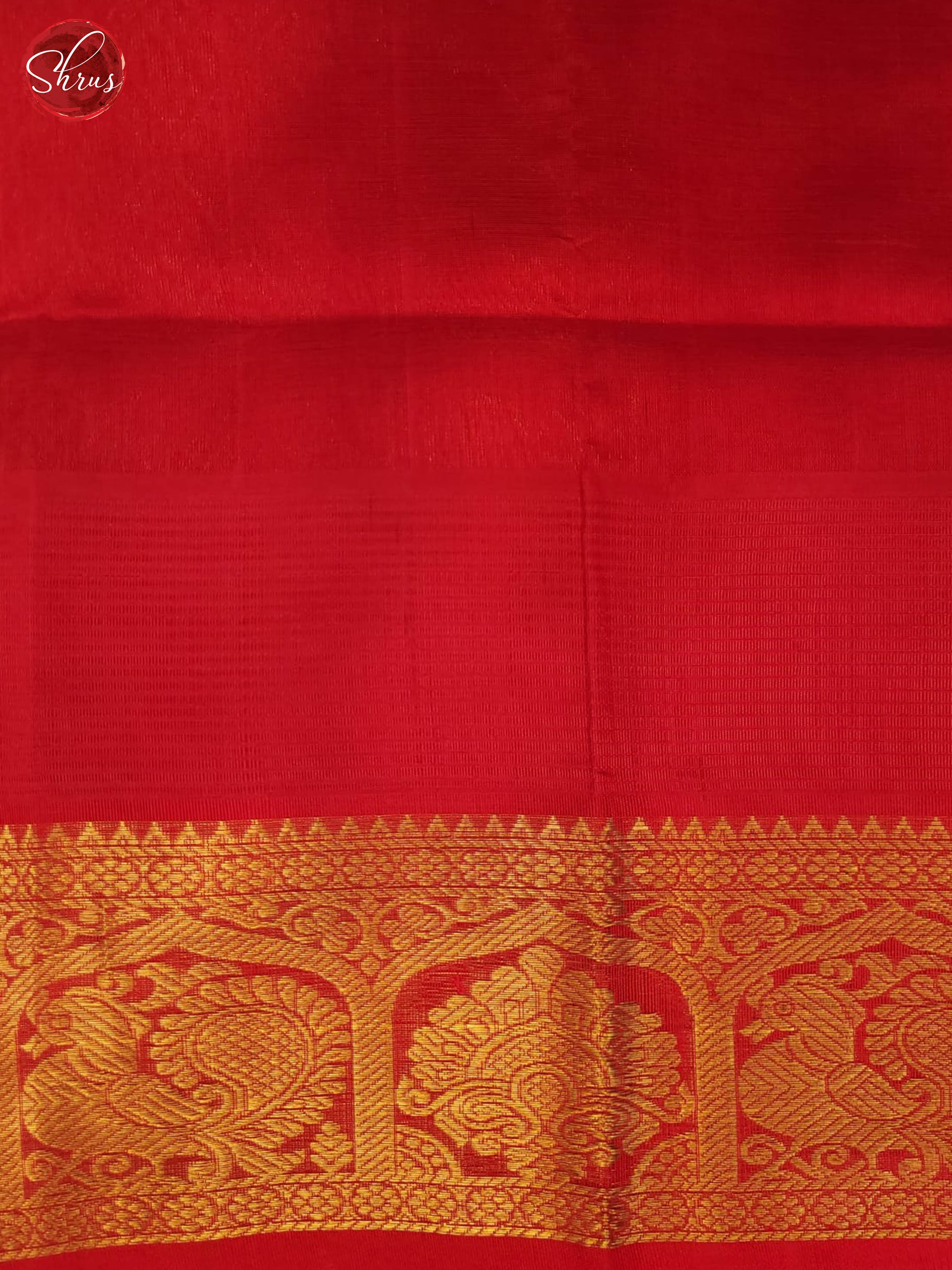 Yellow and Red-Silk Cotton saree - Shop on ShrusEternity.com
