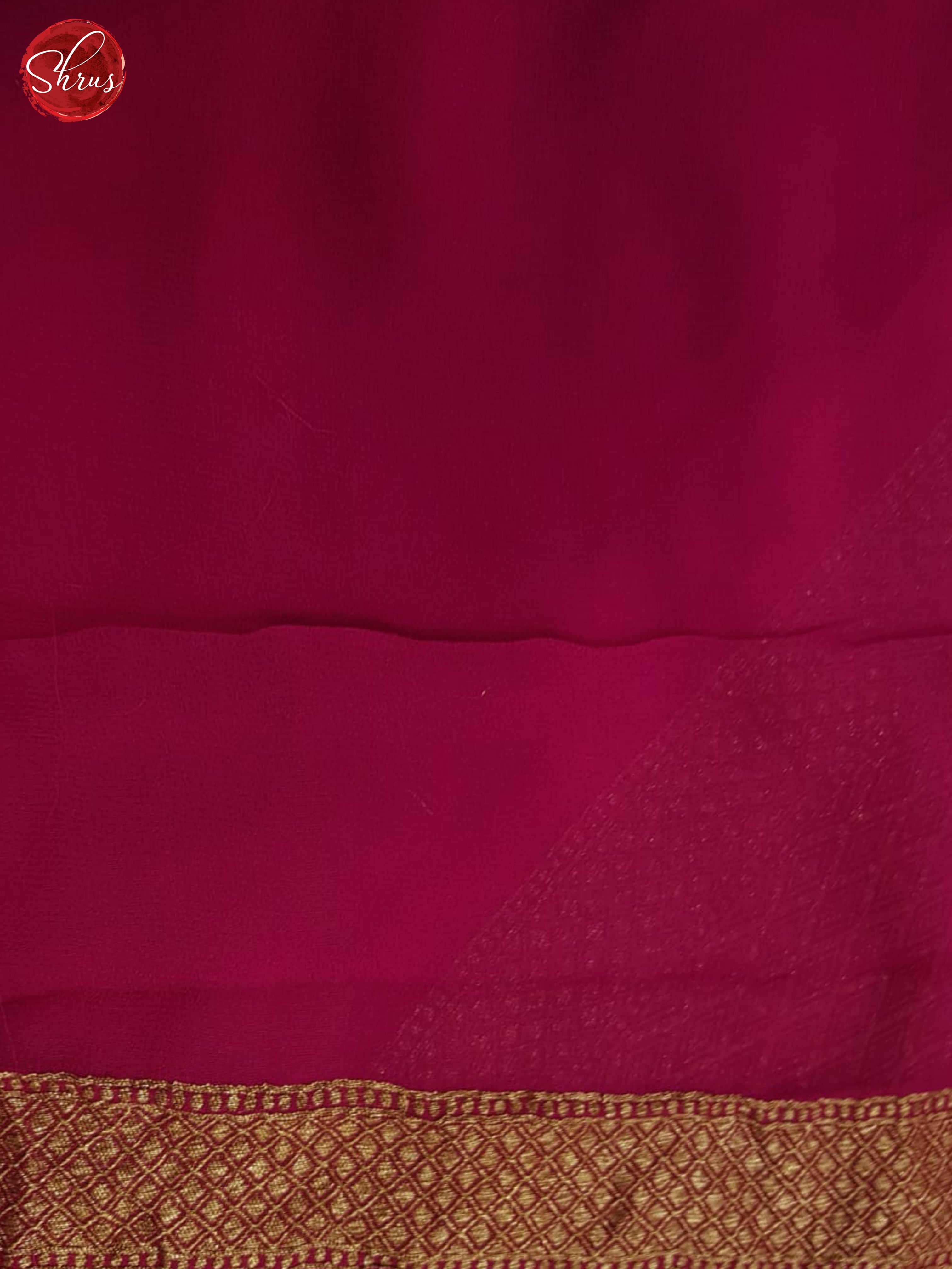 Blue And Pink-Georgette Silk Saree - Shop on ShrusEternity.com