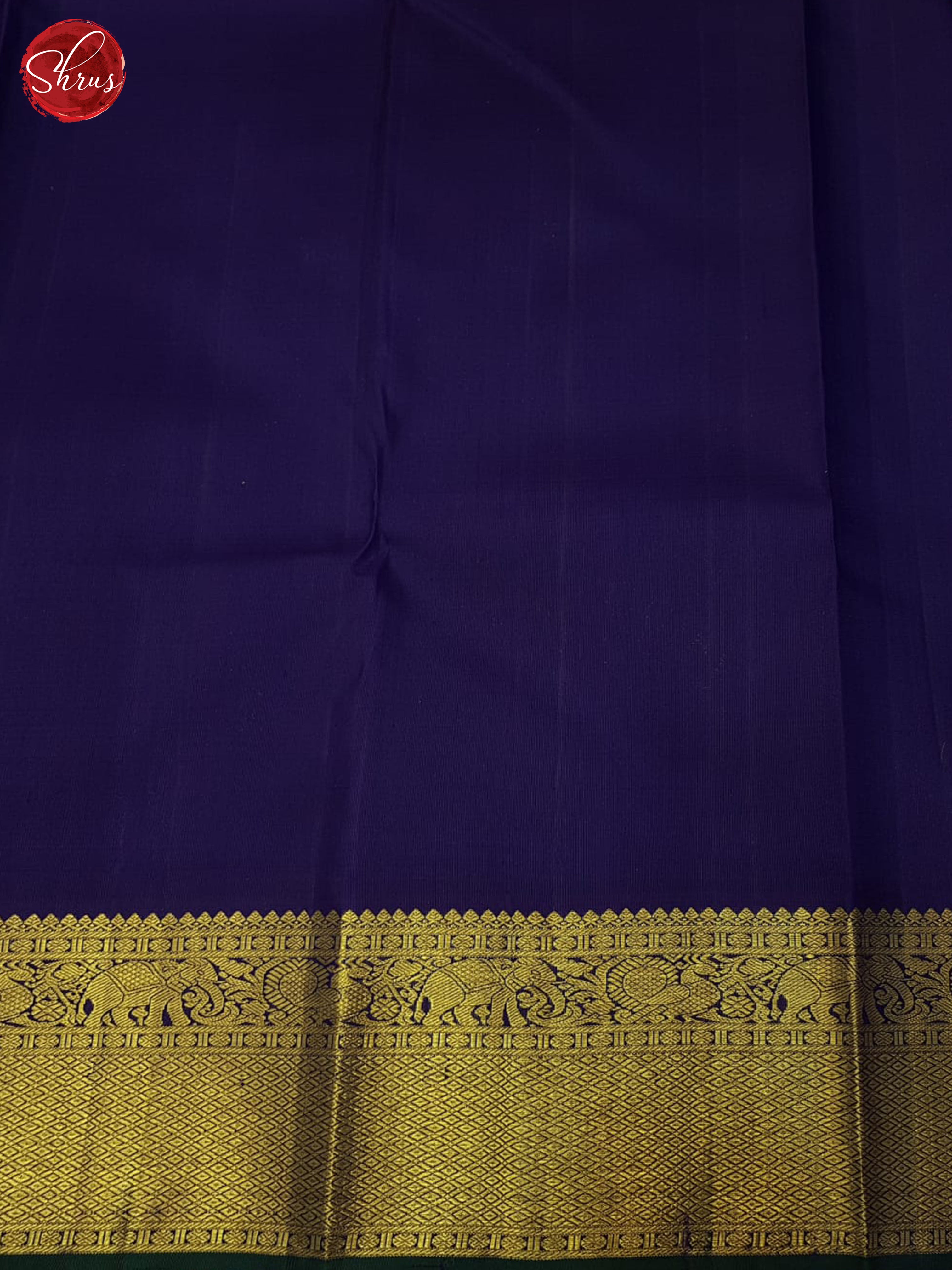 Green And Blue-Kanchipuram Silk saree - Shop on ShrusEternity.com