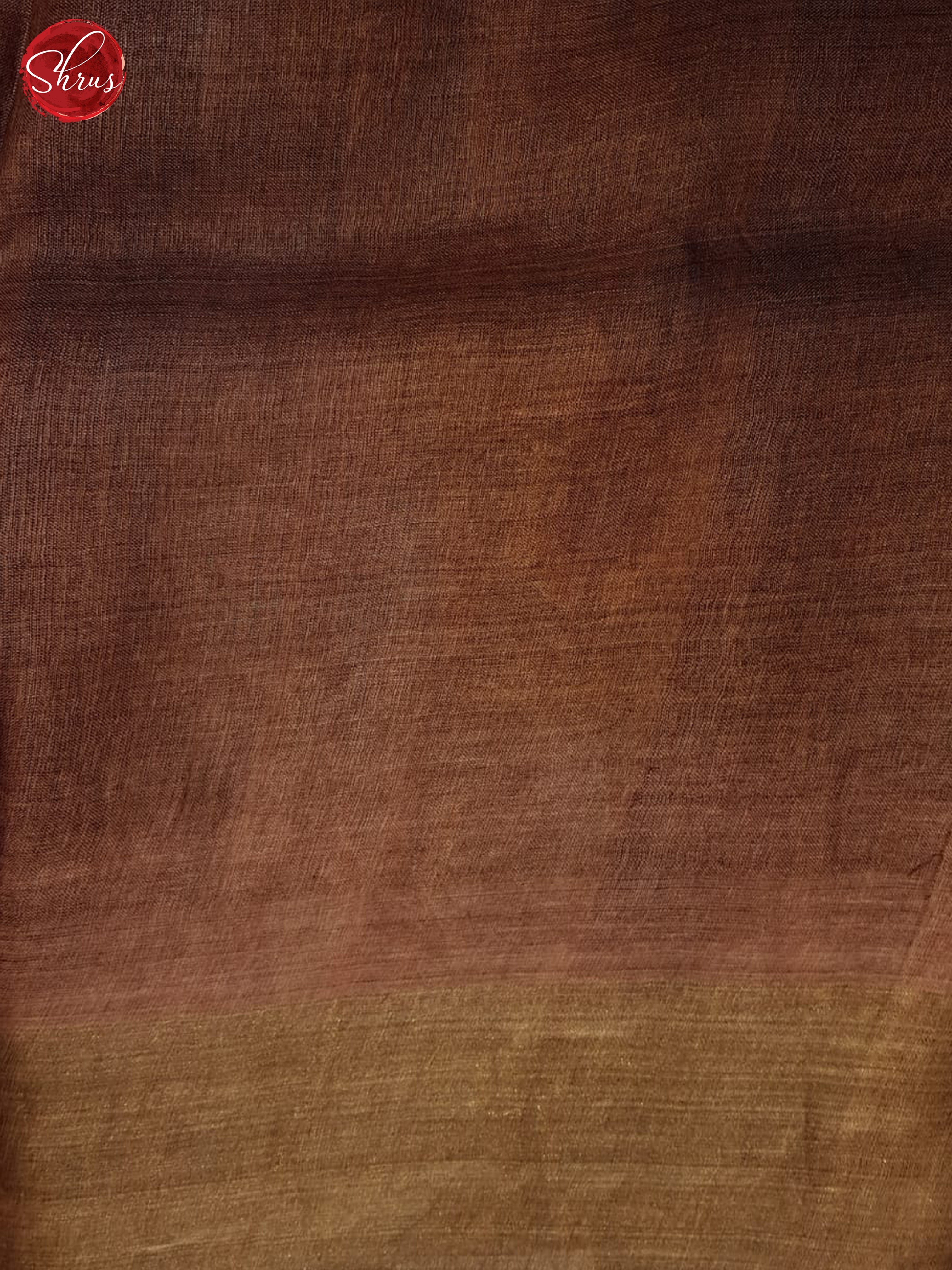 Green & Brown - Tussar Saree - Shop on ShrusEternity.com