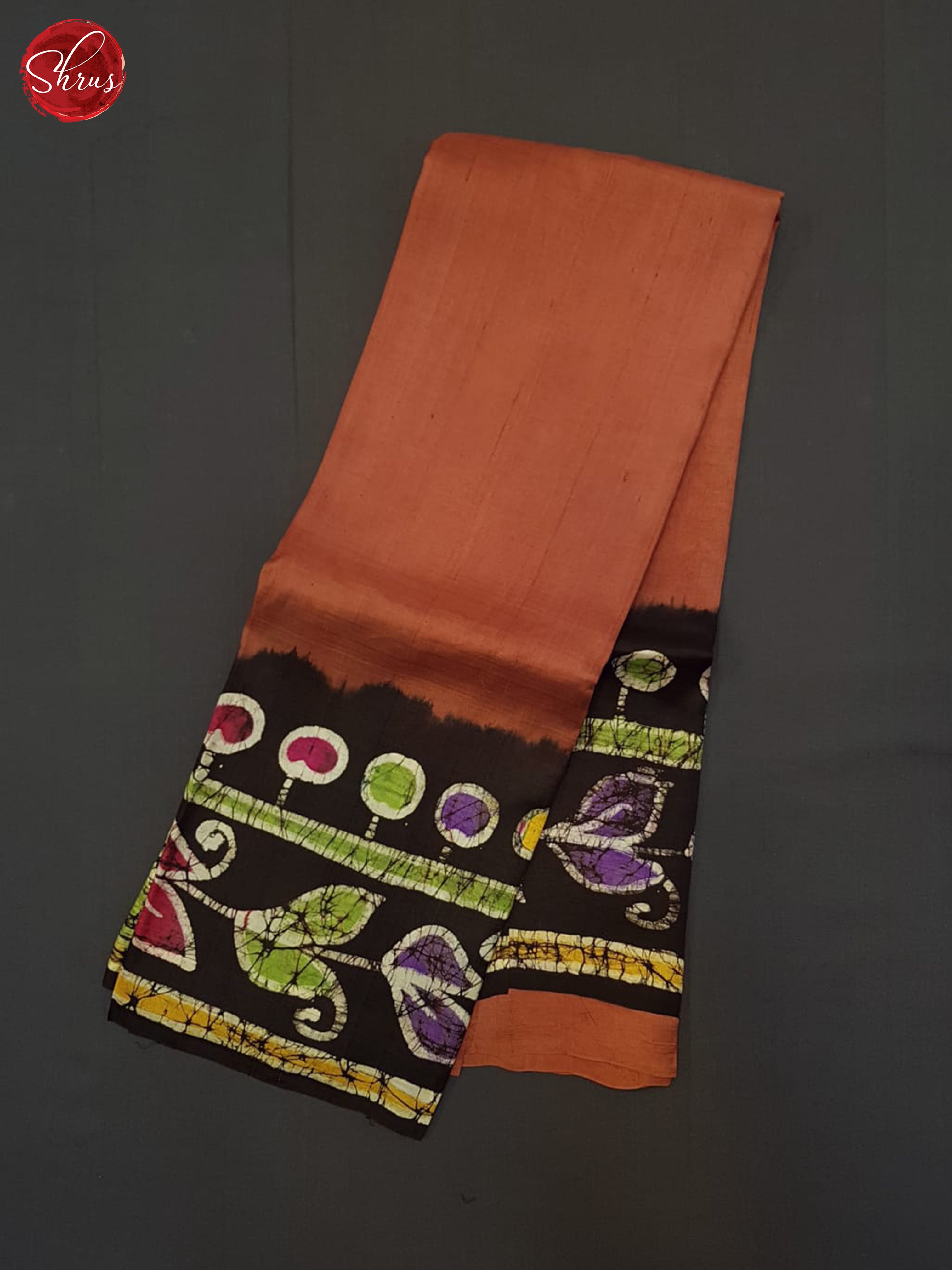 Brown And Black-murshidabad Silk saree - Shop on ShrusEternity.com