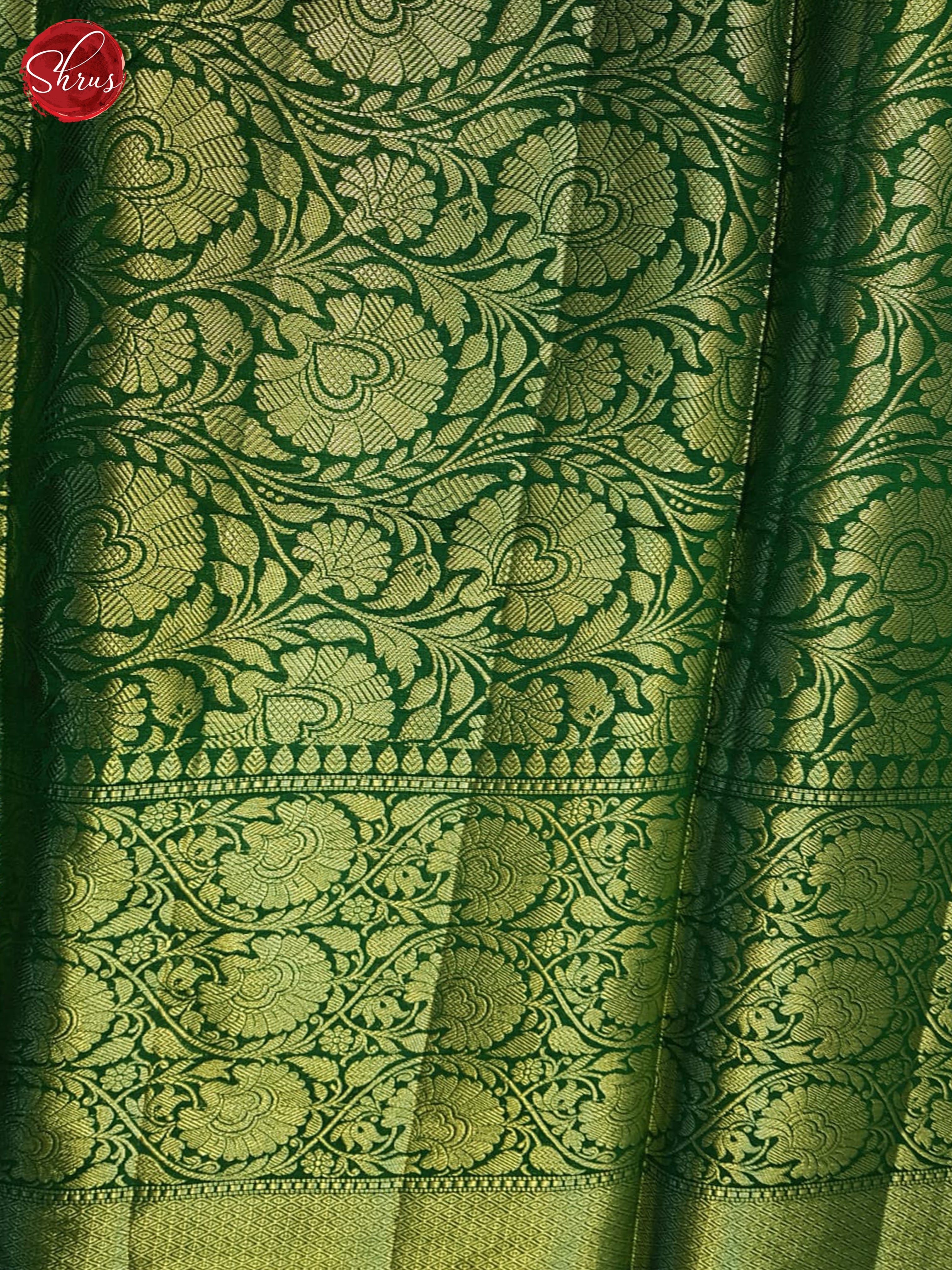 Wine & Green - Tussar Saree - Shop on ShrusEternity.com