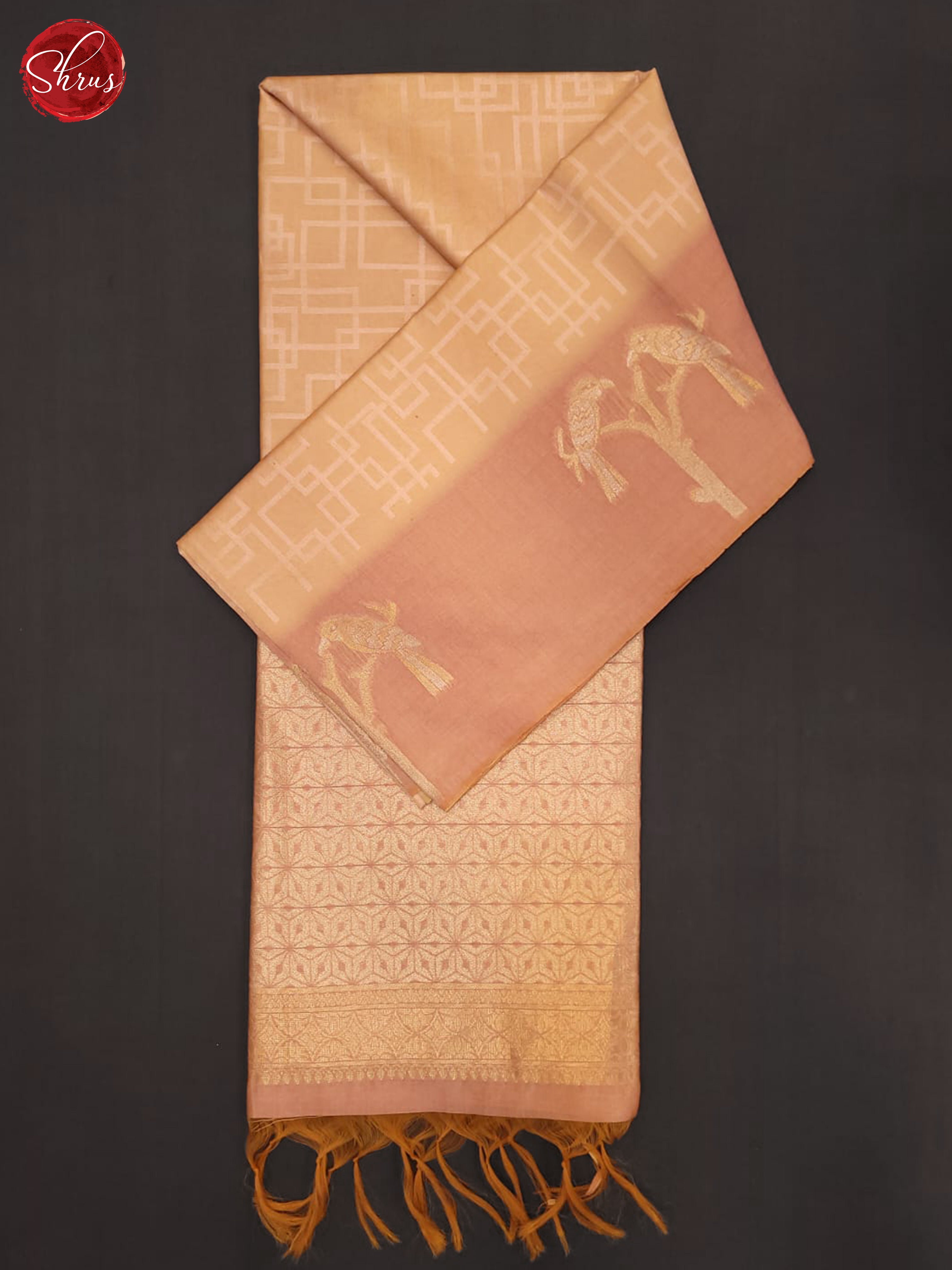 Onion Pink(Single Tone) - Semi Tussar Saree - Shop on ShrusEternity.com