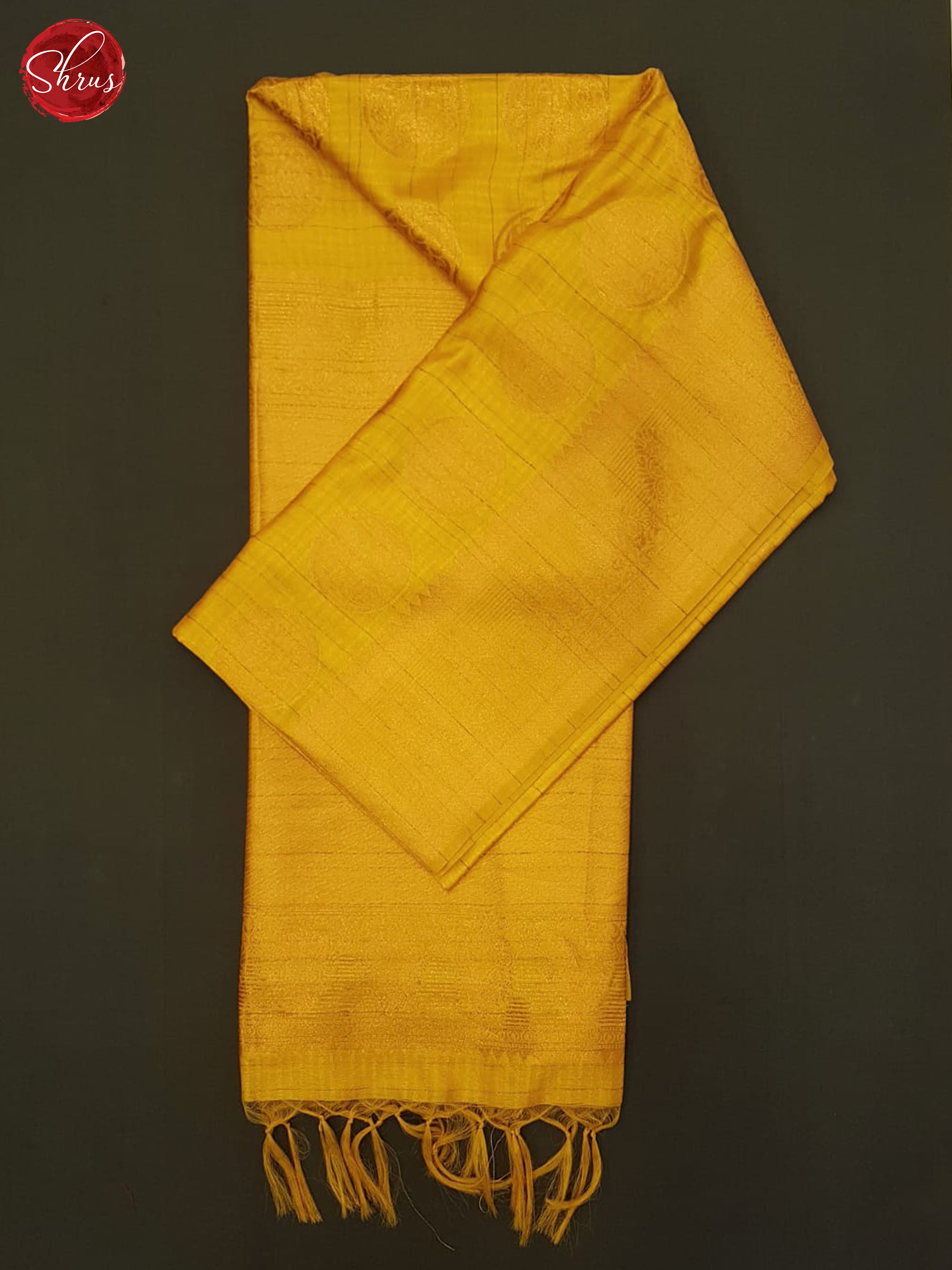 Gold(single tone)  - Semi Tussar Saree - Shop on ShrusEternity.com