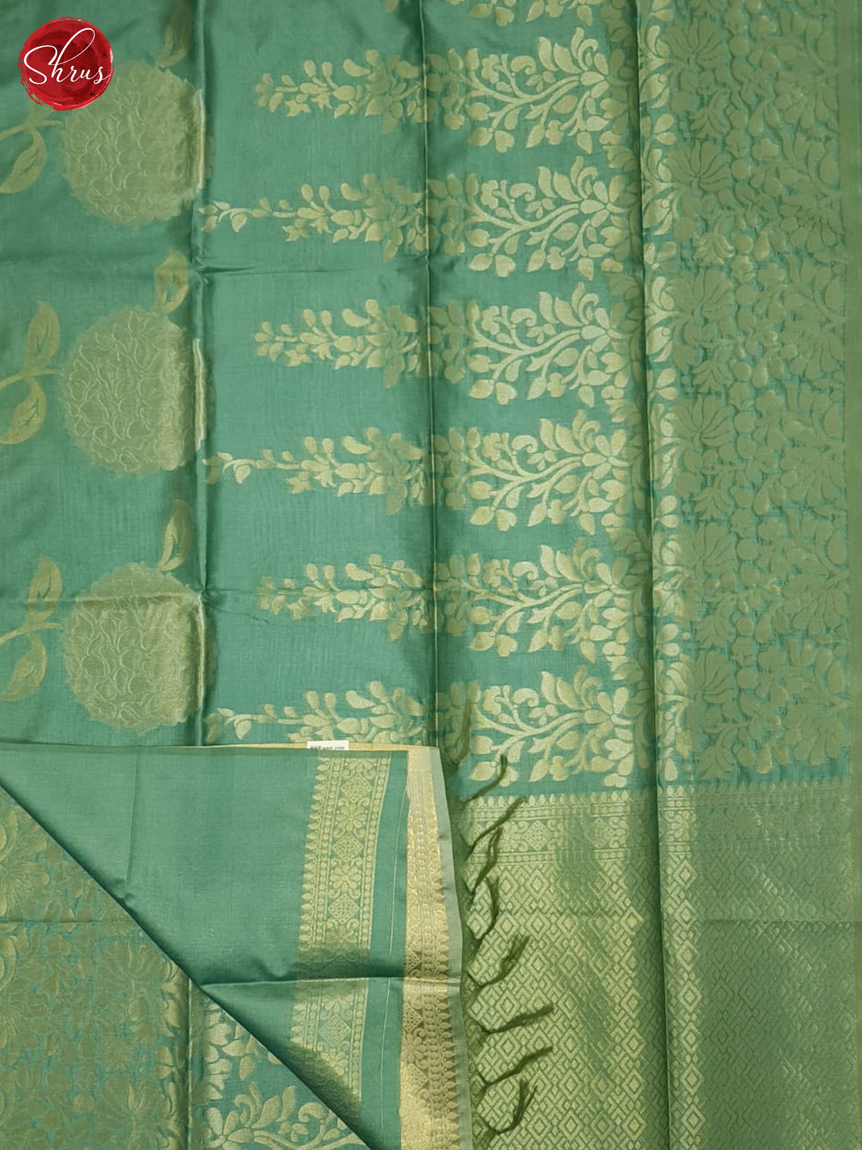 Green(Single tone)- Semi Tussar Saree - Shop on ShrusEternity.com