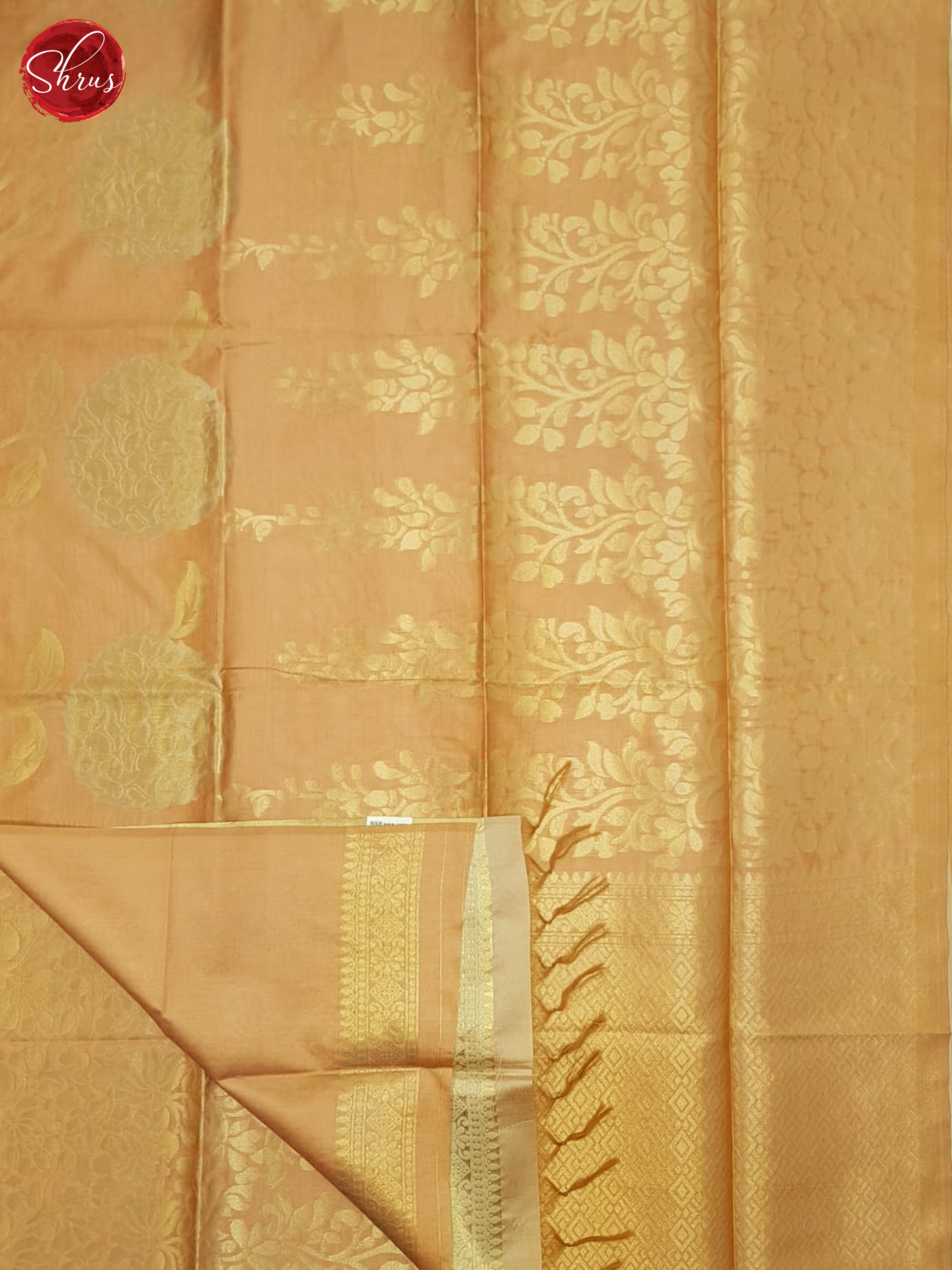 Brown(Single Tone) - Semi Tussar Saree - Shop on ShrusEternity.com