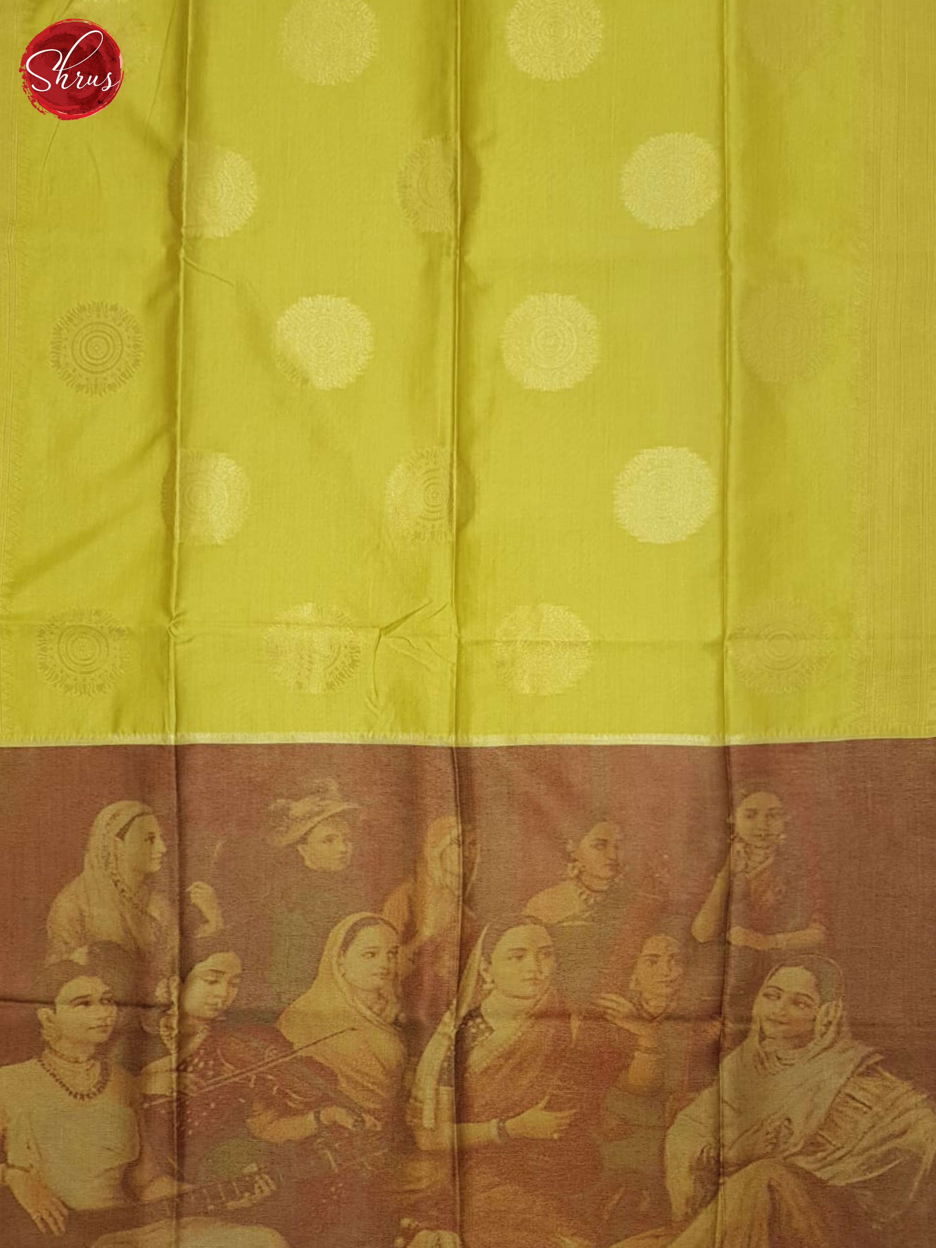 Green & Brown - Semi Tussar Saree - Shop on ShrusEternity.com