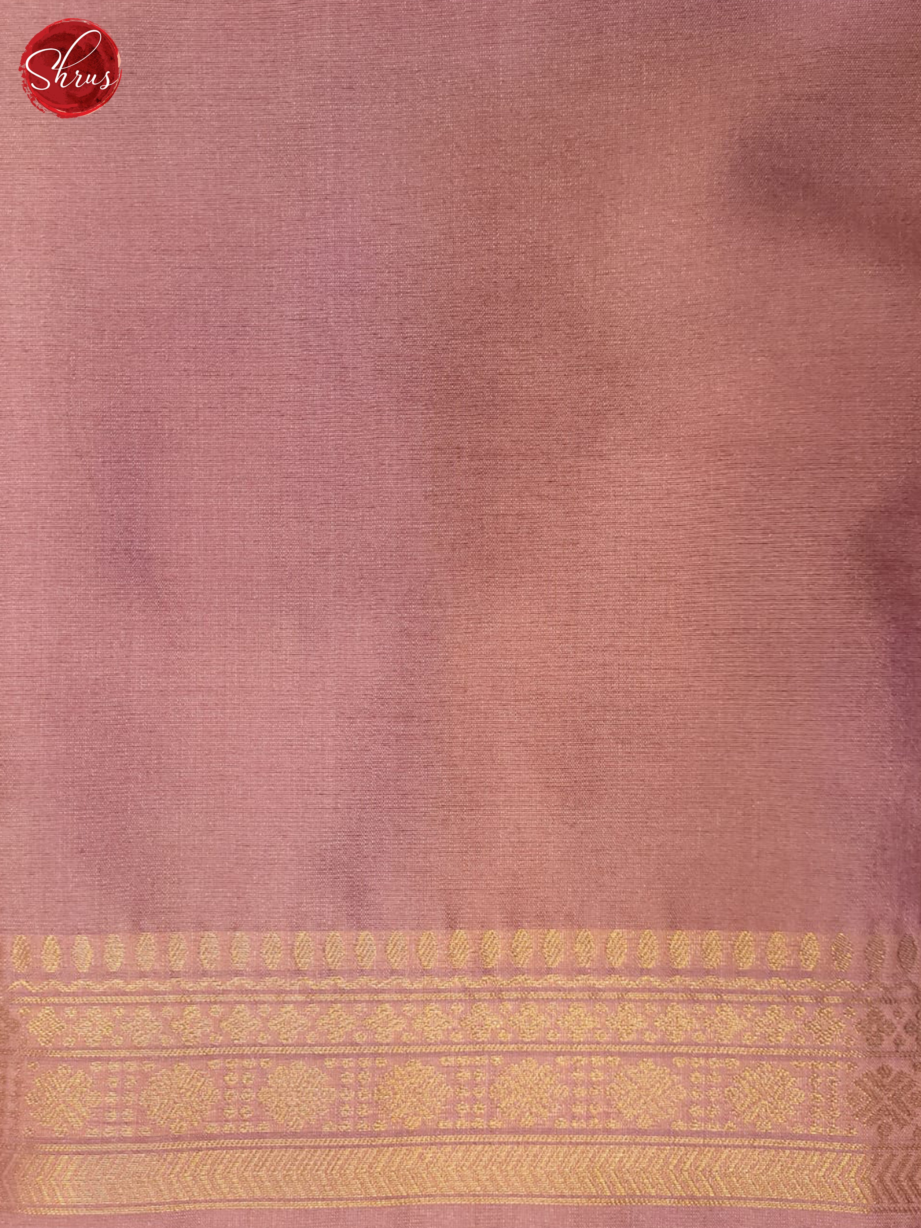 Baby Pink & Brown - Semi Tussar Saree - Shop on ShrusEternity.com