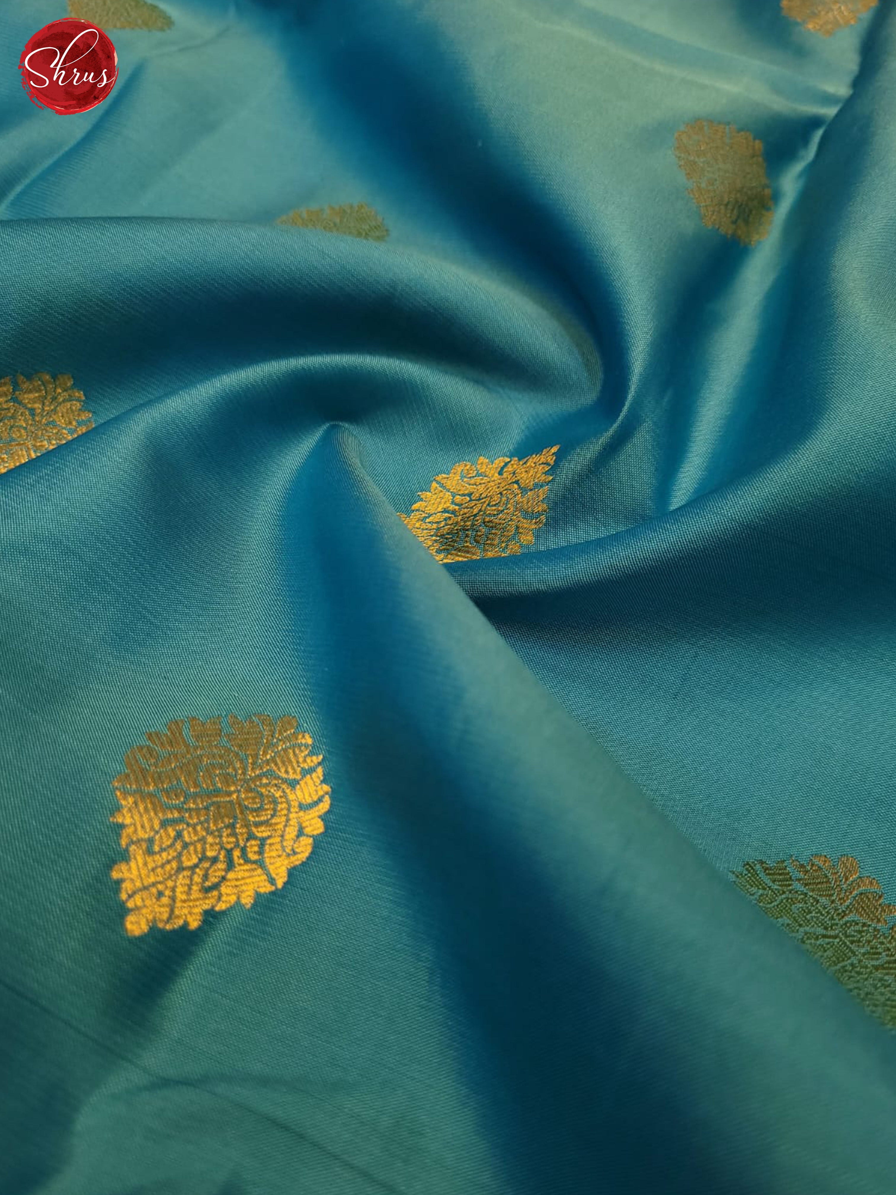 Blue and Maroon - Kanchipuram silk Saree - Shop on ShrusEternity.com